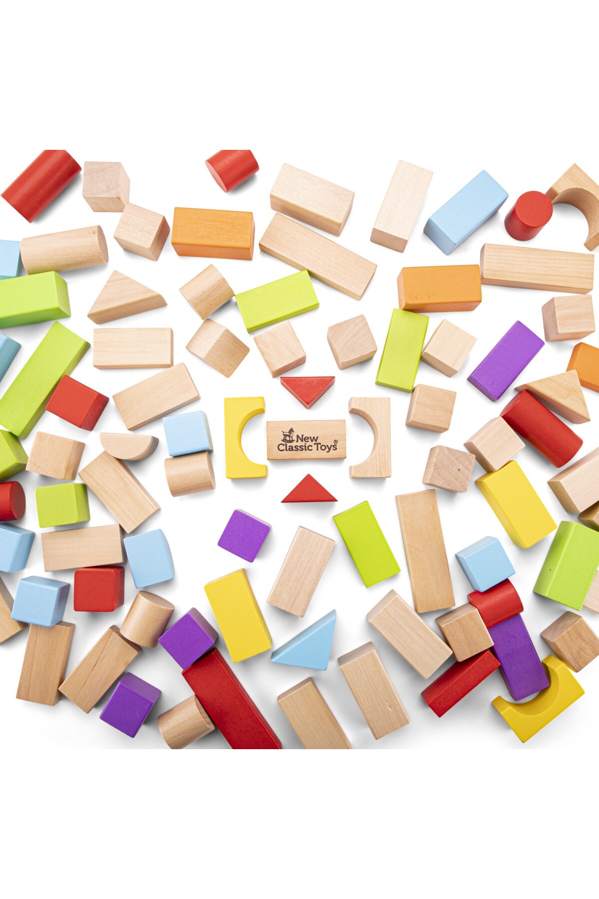 ۱۰۸۱۲ بلوک چوبی ۱۰۰ تکه در بشکه، اسباببازی آموزشی درک حسی برای پیشدبستانی