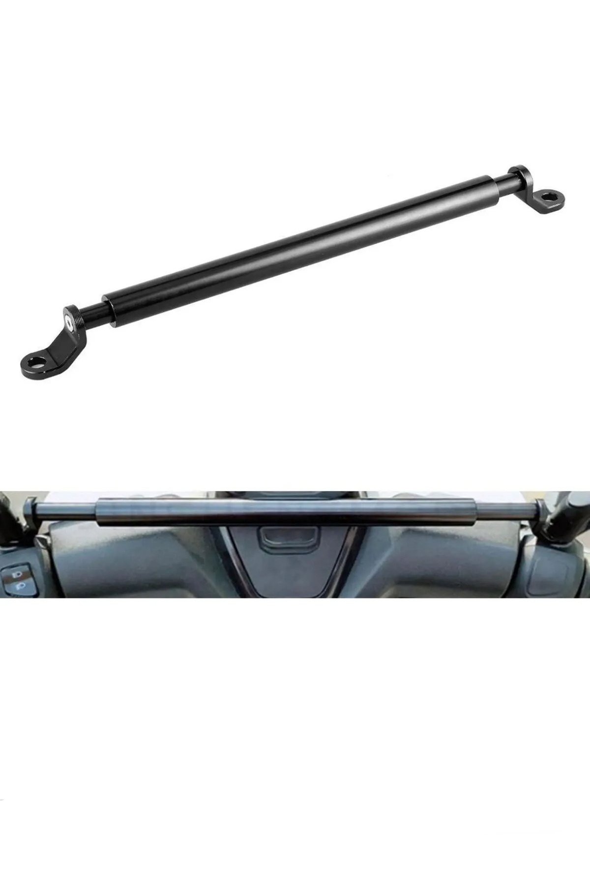 Doğuş Motosiklet Gidon Barı Dengeleyici Bar Ayarlanabilir Uzunluk Siyah