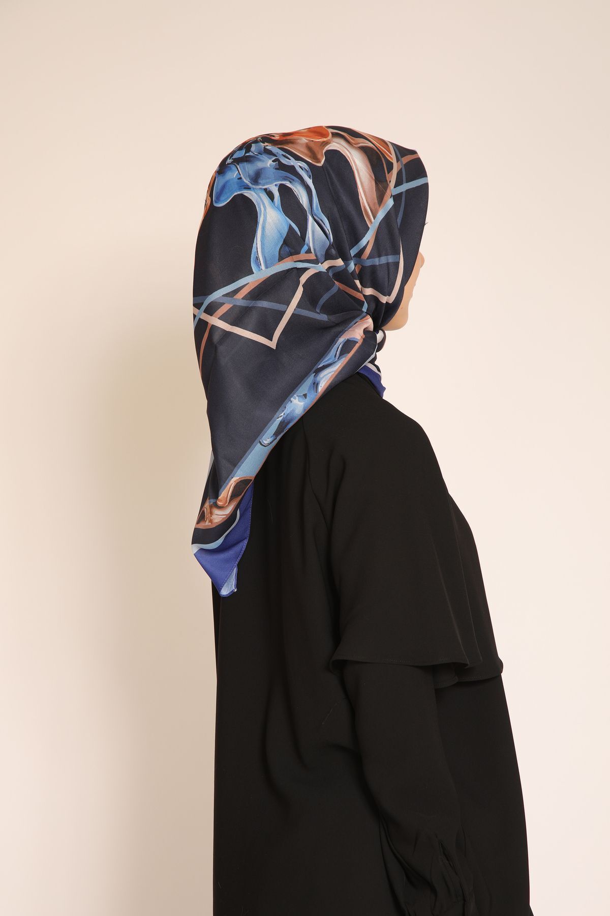 BERCHEM SCARF-Geometric and Flowing Pattern Scarf Modern Touch Colorful Pattern Scarf 5