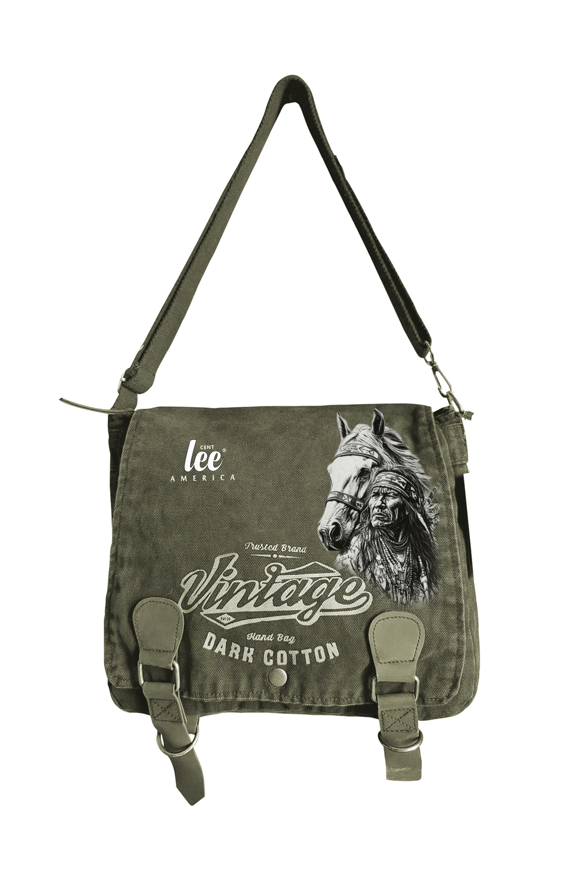 centlee america çanta askılı omuz Vintage canvas Kumaş unisex görsel 3