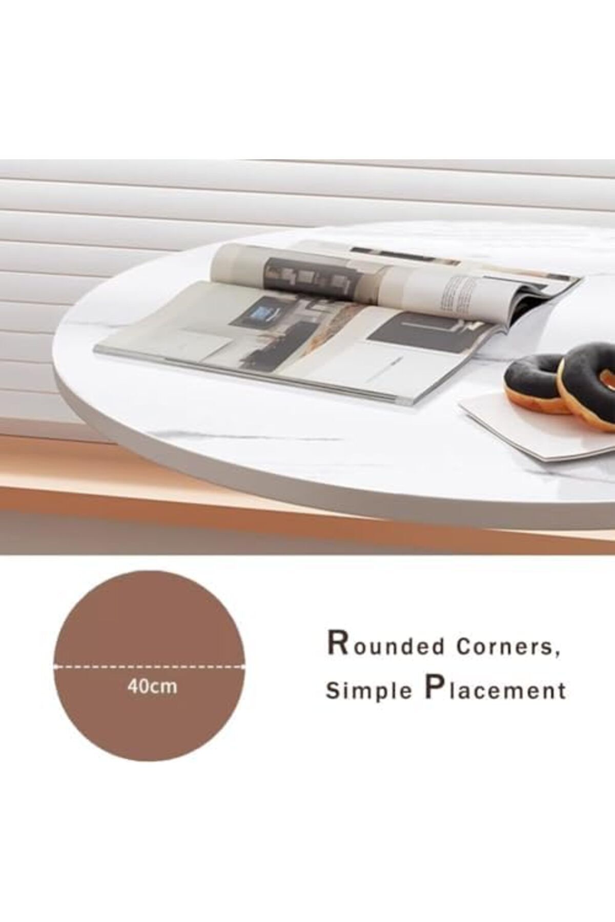 Türkiye-Sofa Side Table, Bedside End Table, C Shaped End Table, Laptop Coffee and Snack Side Table 5