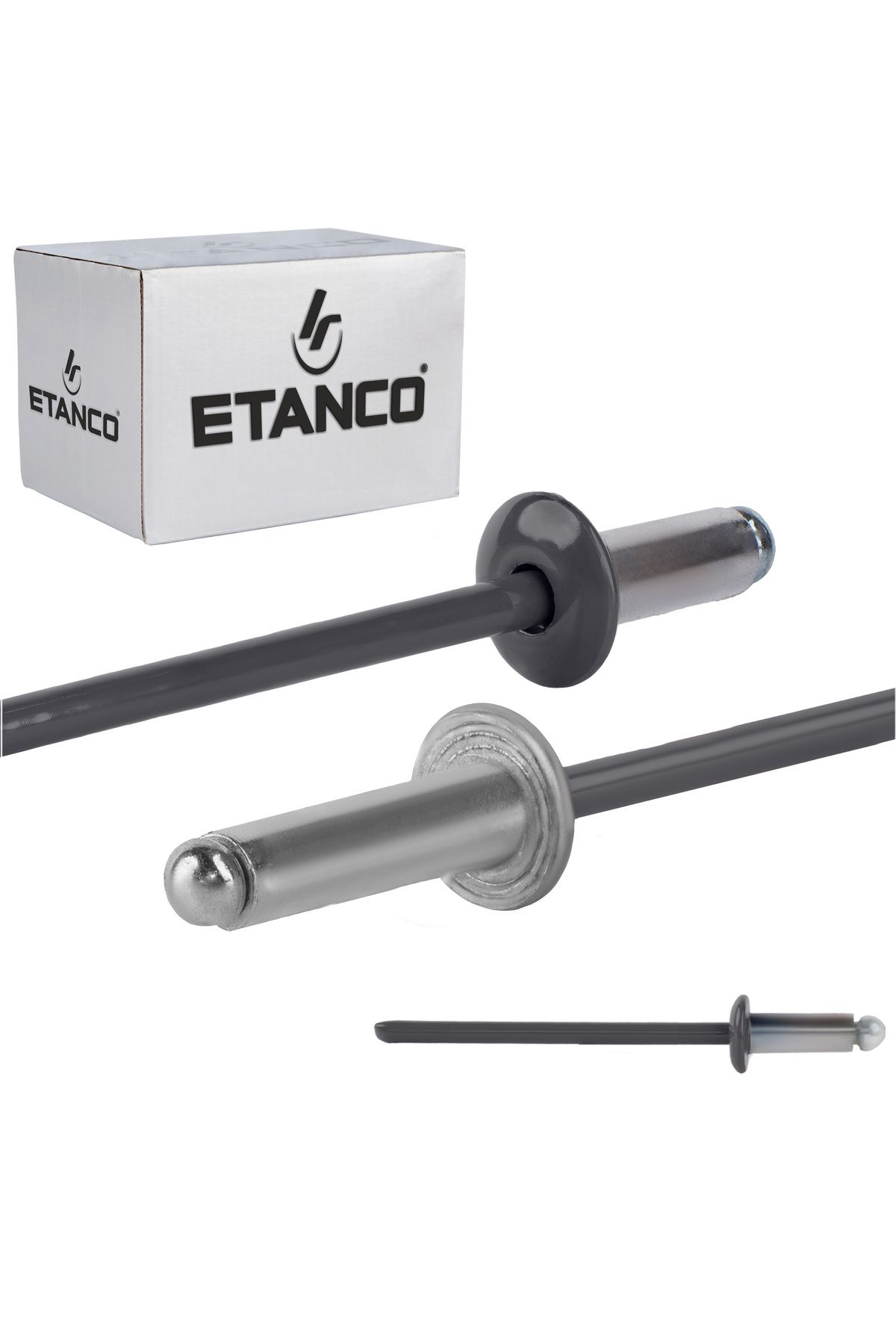 Inna marka-Nity otwarte aluminiowe 3,2x8mm RAL7016 1