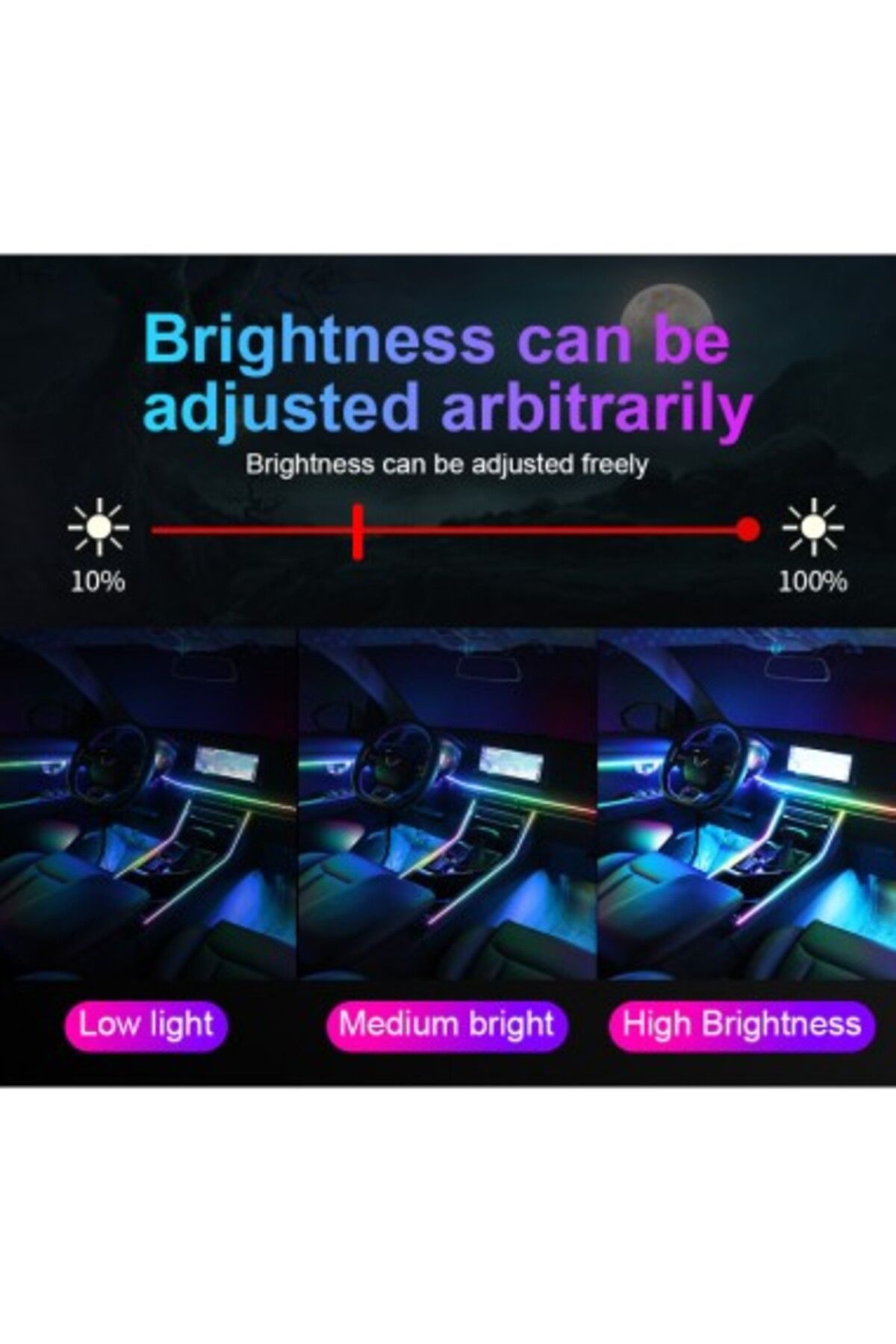Xenon Bright-Symphony wireless ambient lighting kit with LED, Acrylic 18 in 1 7