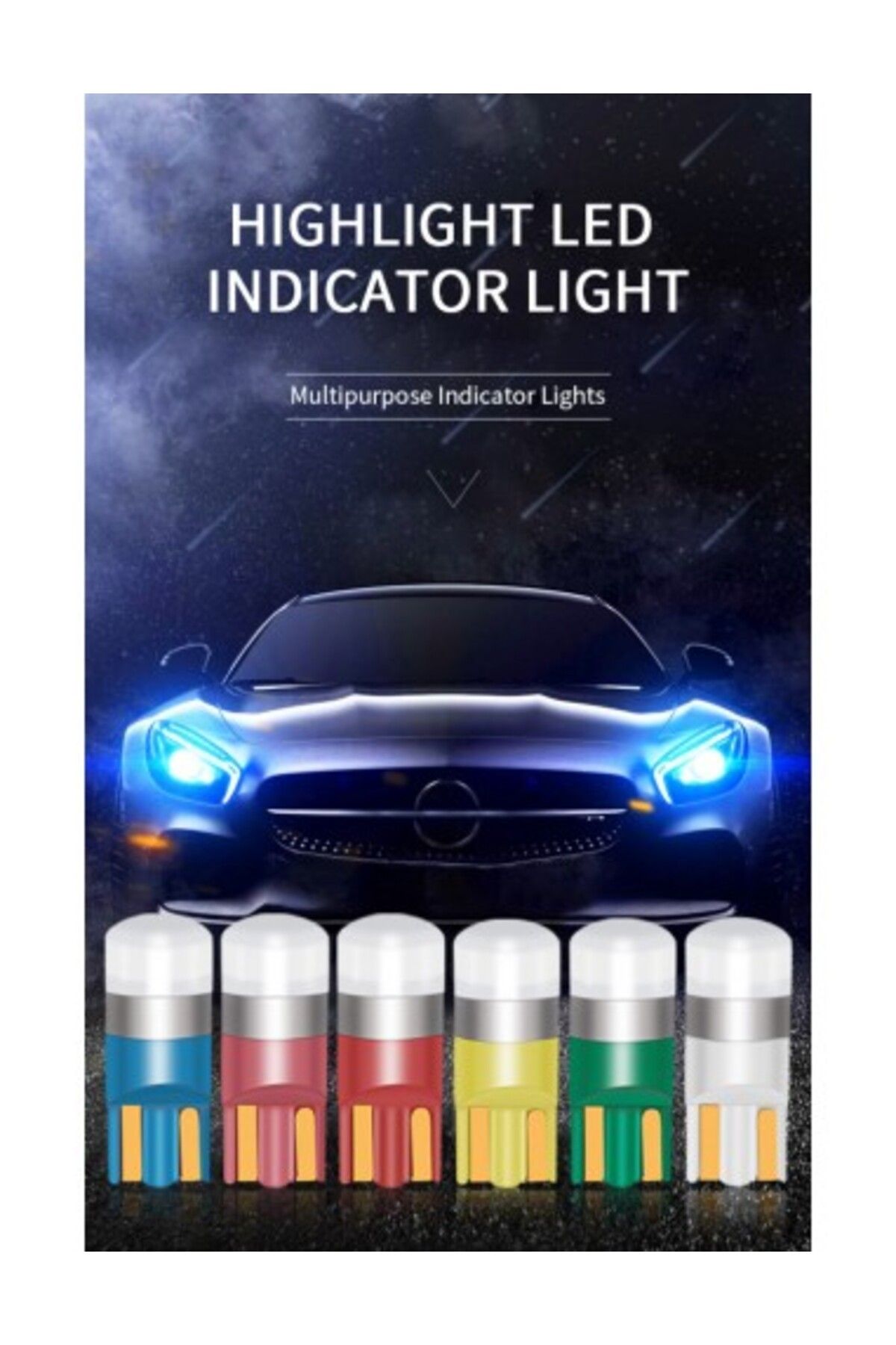 Xenon Bright-Car LED T10 (W5W) Green, Canbus, waterproof, 1 SMD 5