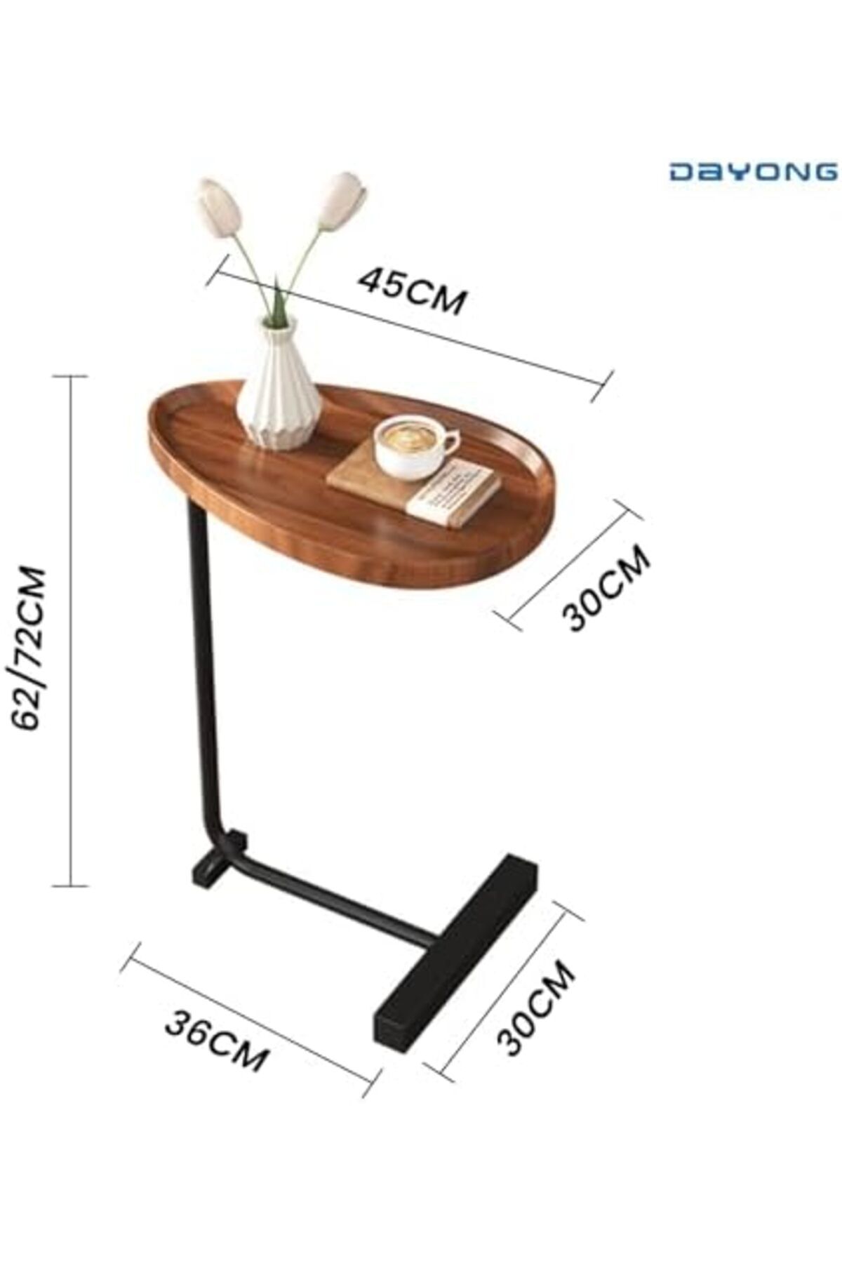 Türkiye-C-shaped End Table, Modern Creative Design Coffeee Table, Side Table For Couch, Sofa Snack Side Tabl 4