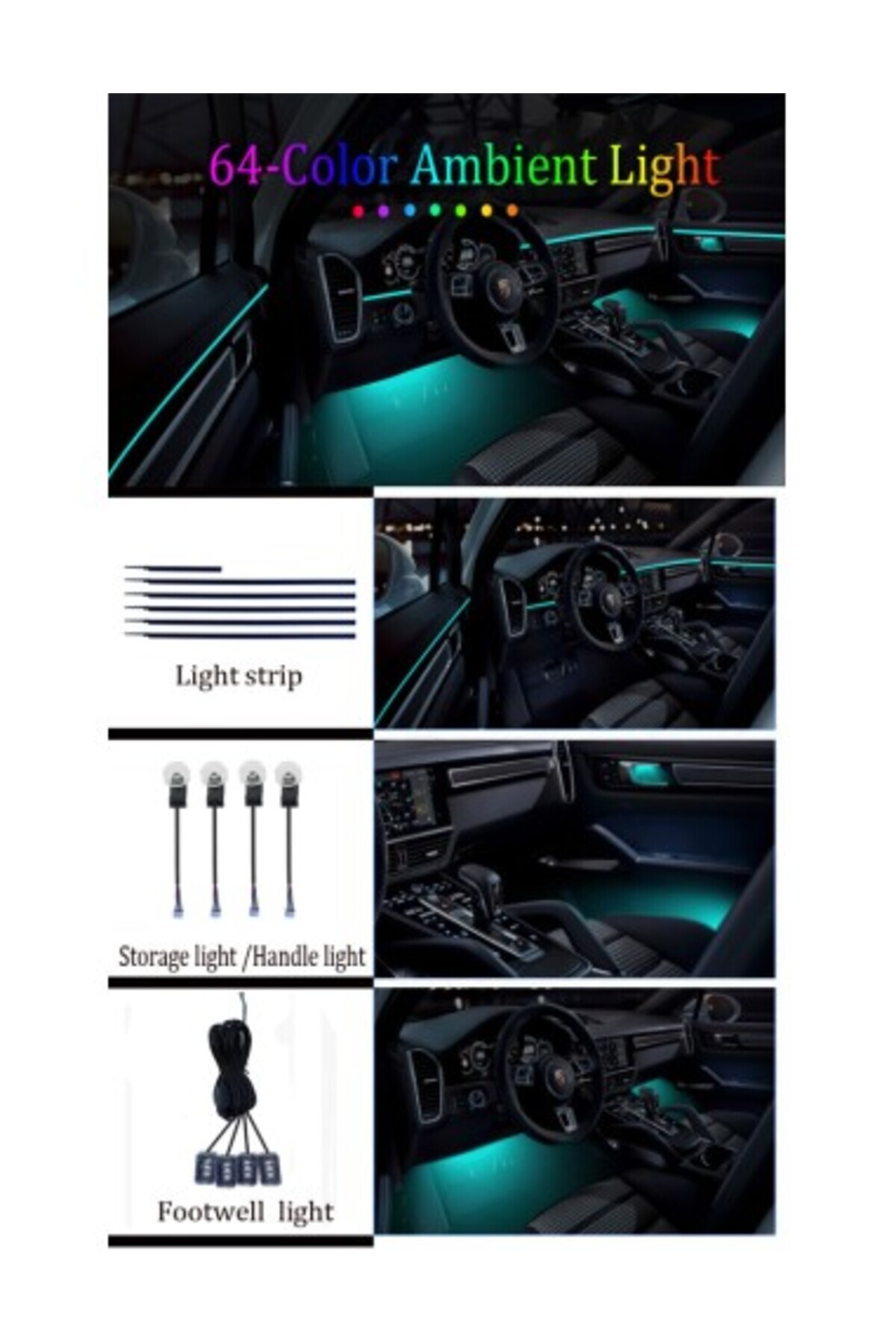 Xenon Bright-Symphony wireless ambient lighting kit with LED, Acrylic 18 in 1 3