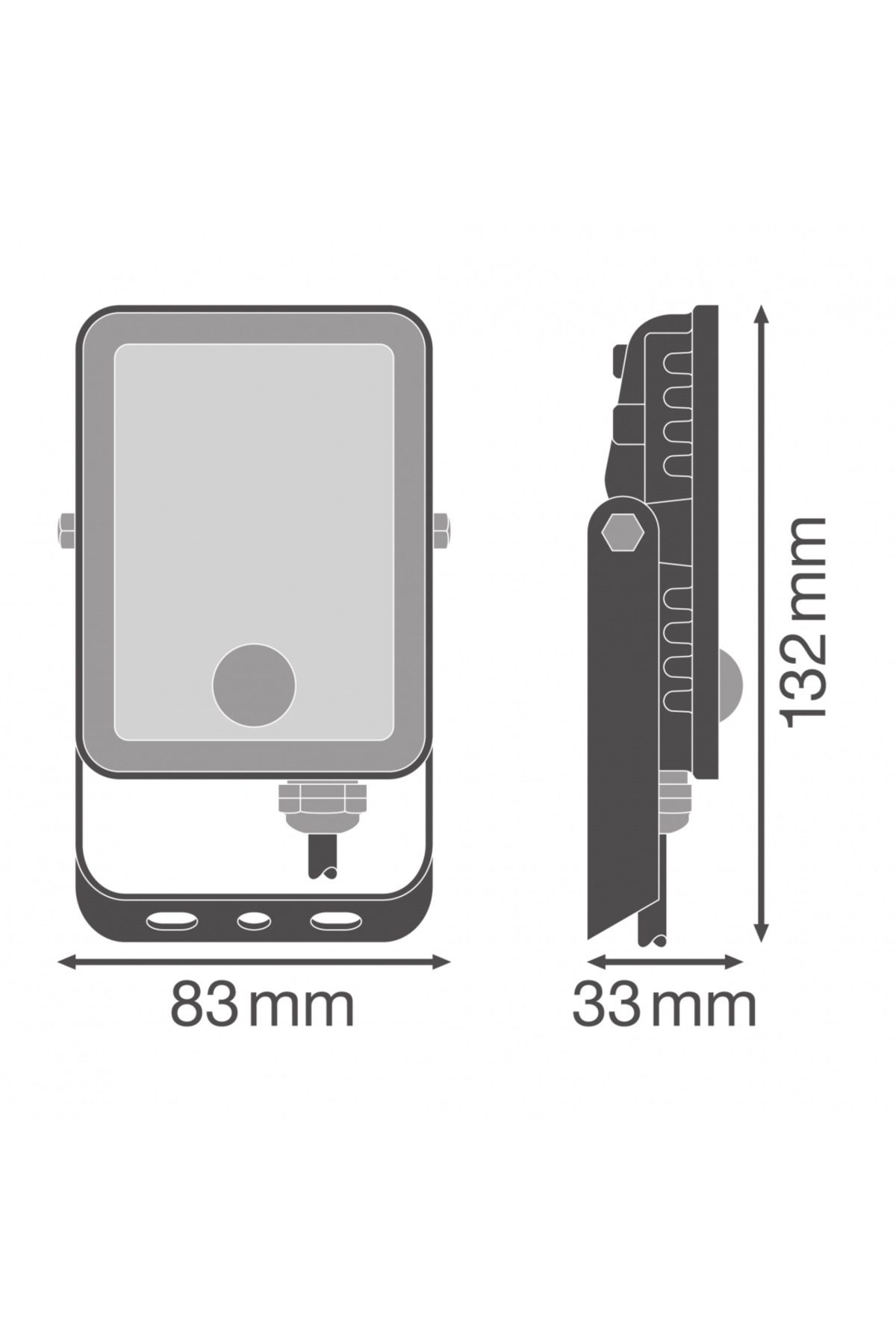 Ledvance-LED floodlight with motion sensor and light FLOODLIGHTESSENTIAL, 10W, 220-240V, 900 l 3
