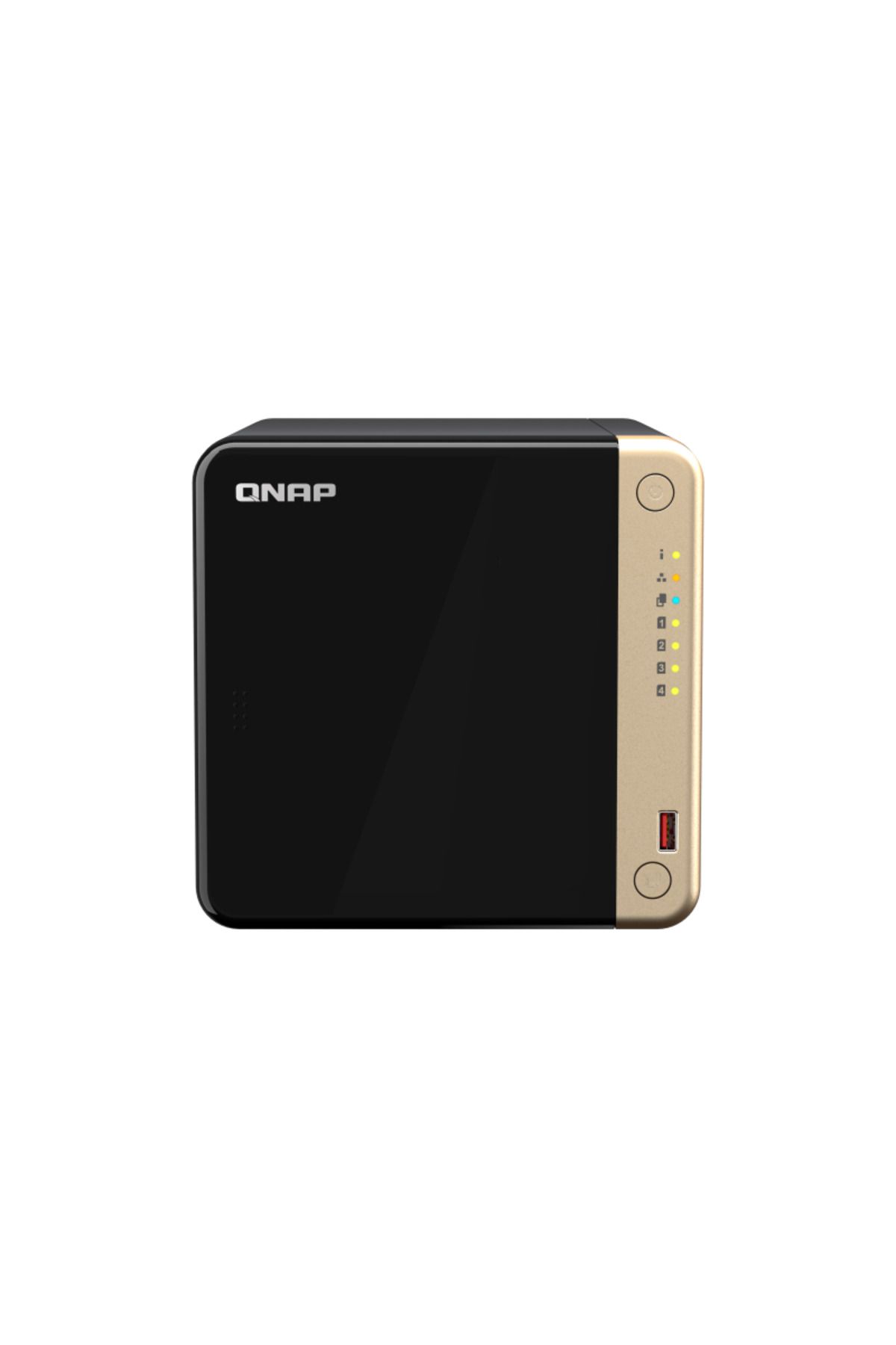 Qnap-NAS 464 4-Bay, CPU Intel Celeron N5105/N5095 4-core/4-thread Processor, RAM 8 GB DDR4 (onb 3