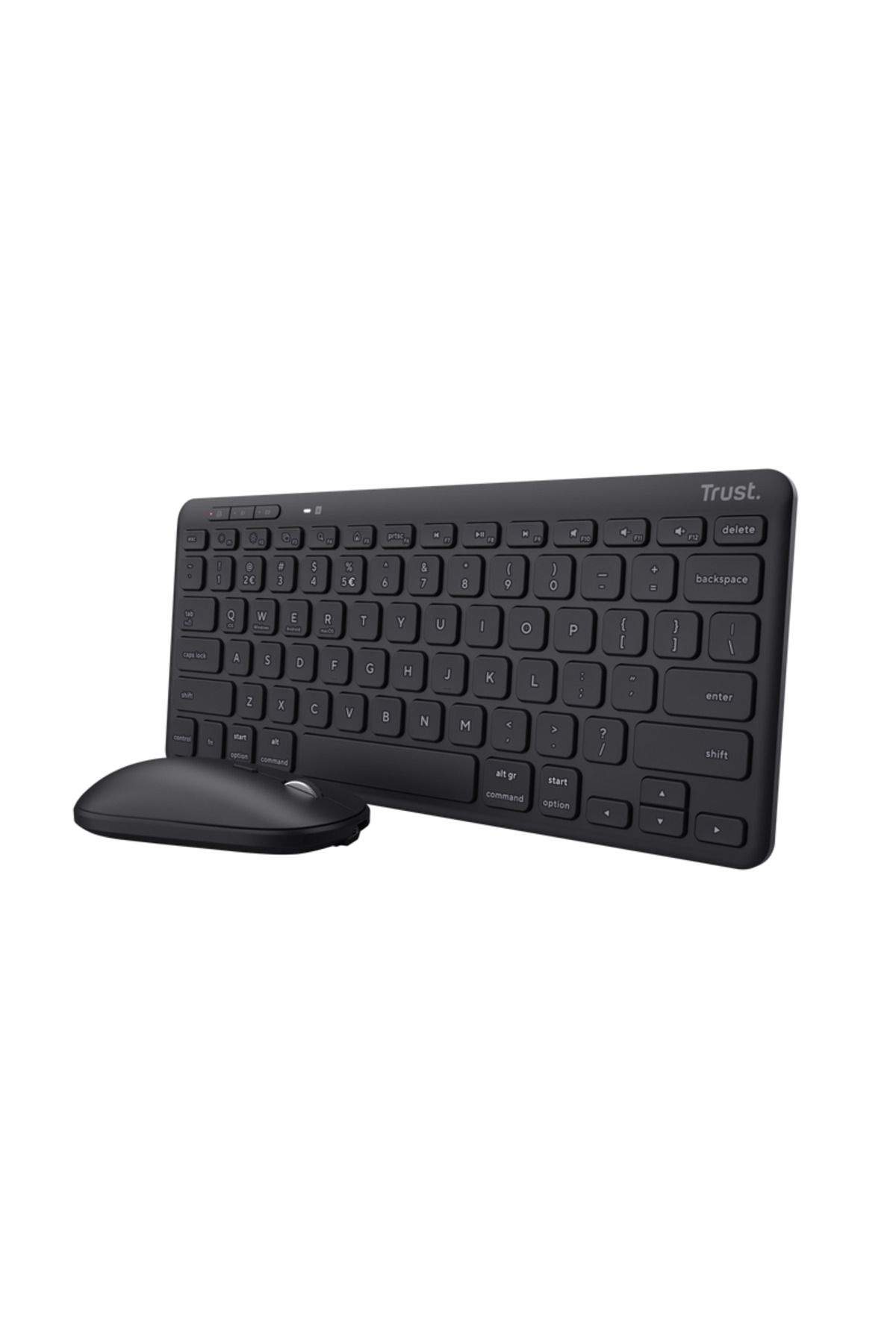 Trust-Lyra Wireless keyboard+mouse kit, optical mouse, maximum resolution 1200 DPI, wireless connectivity 3