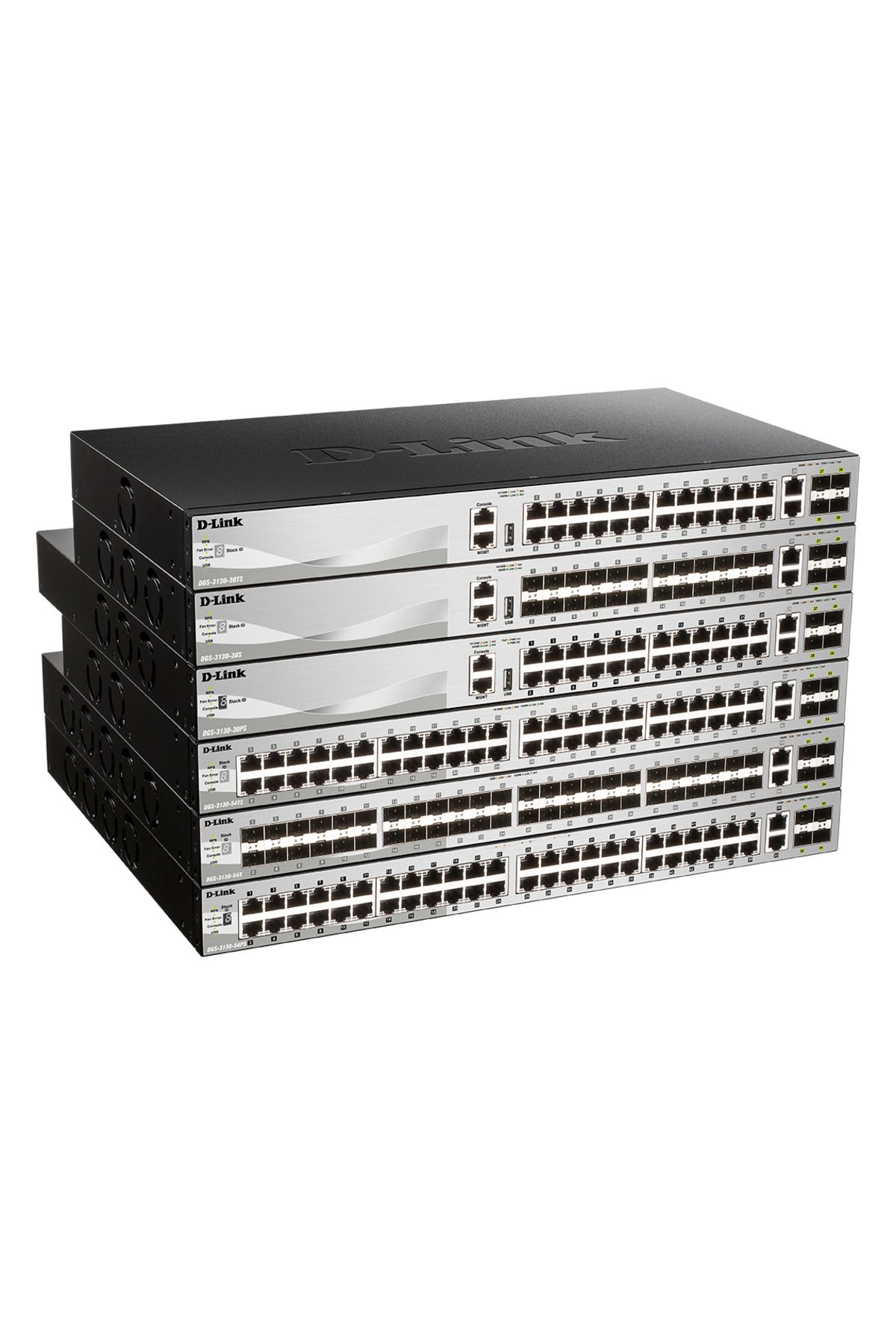 D-Link-Switch DGS-3130-54TS/E, 54-Port Gigabit SFP L3 Stackable Managed Switch, 48 x 10/100/100 1