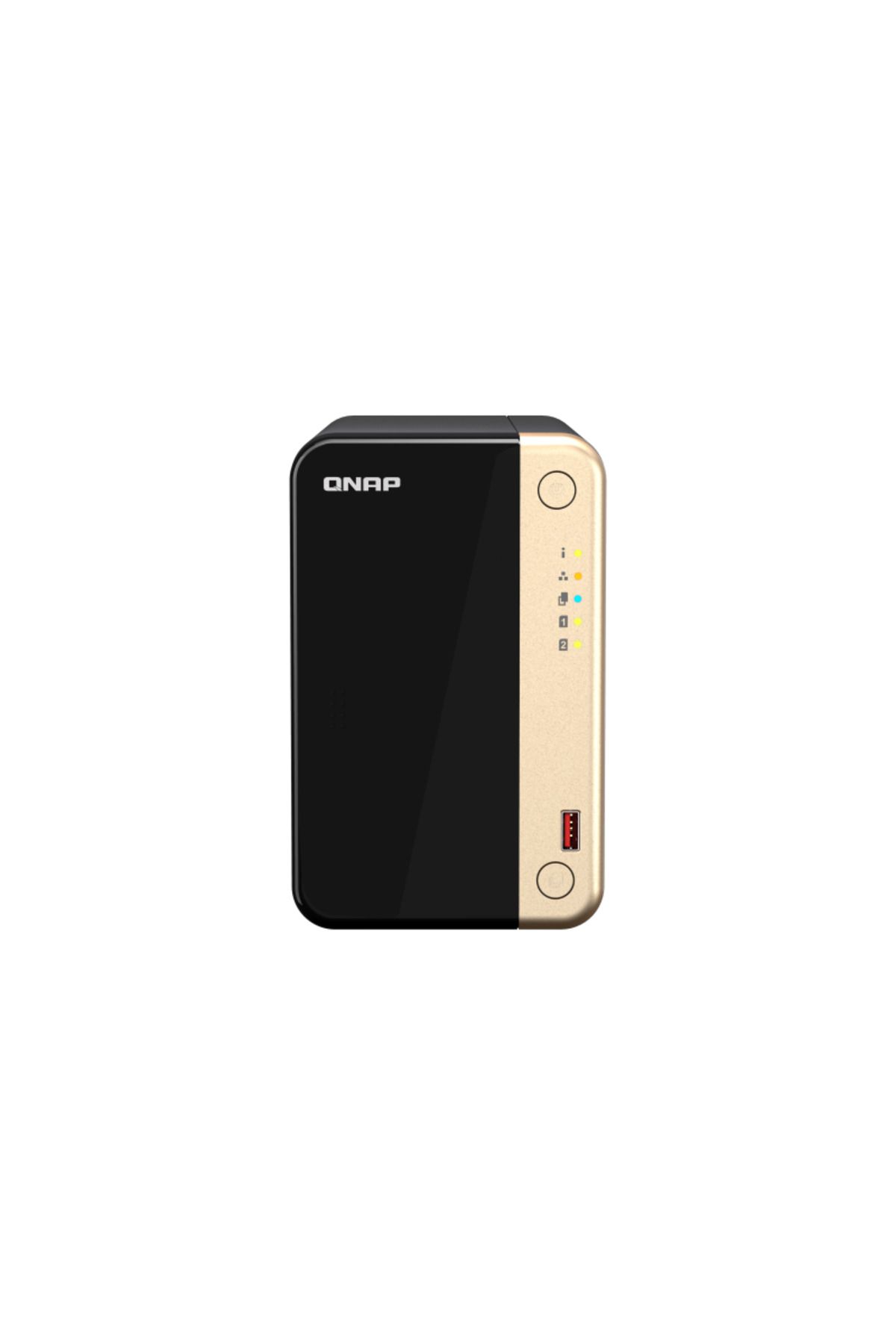 Qnap-NAS 264 2-Bay, CPU Intel Celeron N5105/N5095 4-core/4-thread Processor, RAM 8 GB DDR4 (onb 3