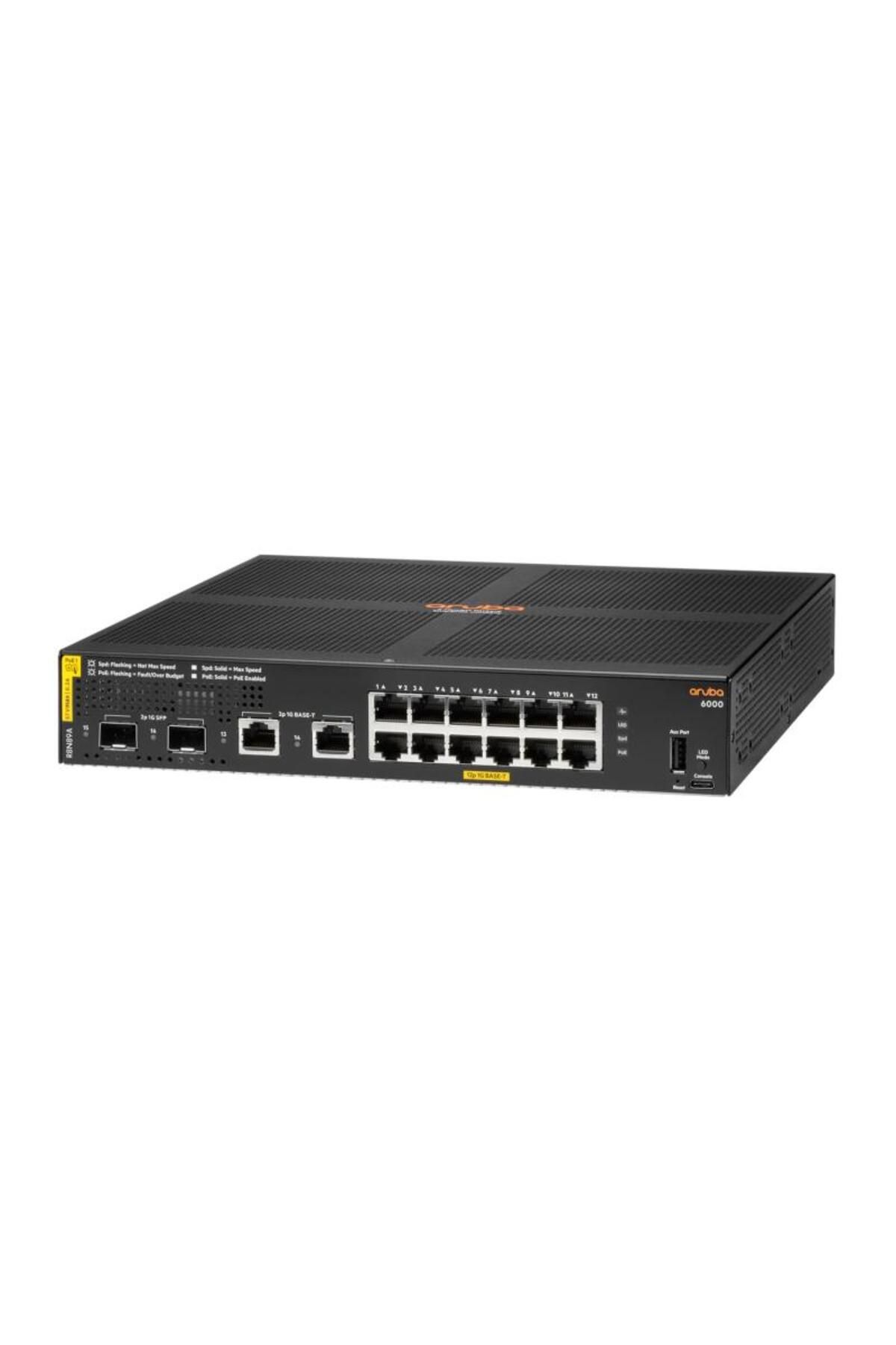 Aruba Networks-HPE Aruba Networking CX 6000 12G Class4 PoE 2G/2SFP 139W Switch 2