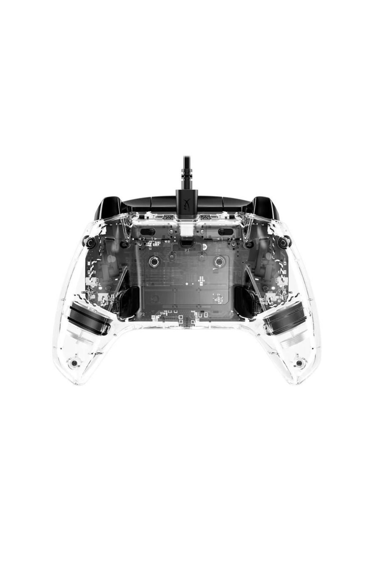 HP-HyperX Clutch Gladiate wired controller, RGB lighting, dimensions 6.1 x 4.37 x 2.56 3