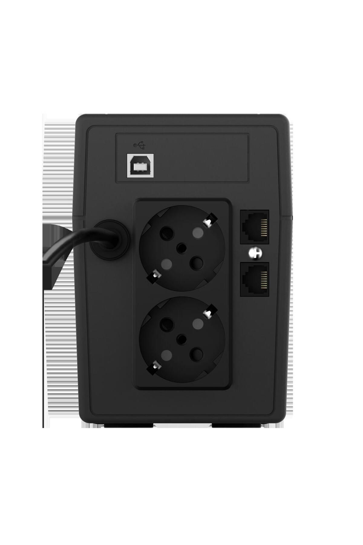 nJoy-UPS Cadu 850, 850VA/480W, LCD display with touch screen, 2 x Schuko sockets 2