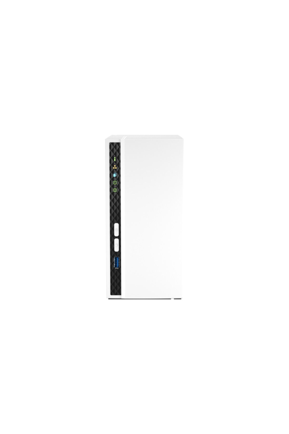 Qnap-NAS 233 2-Bay, CPU ARM 2.0GHz Quad core, RAM 2GB, HDD 2.5/3.5 SATA 6Gbps (not included), LA 3