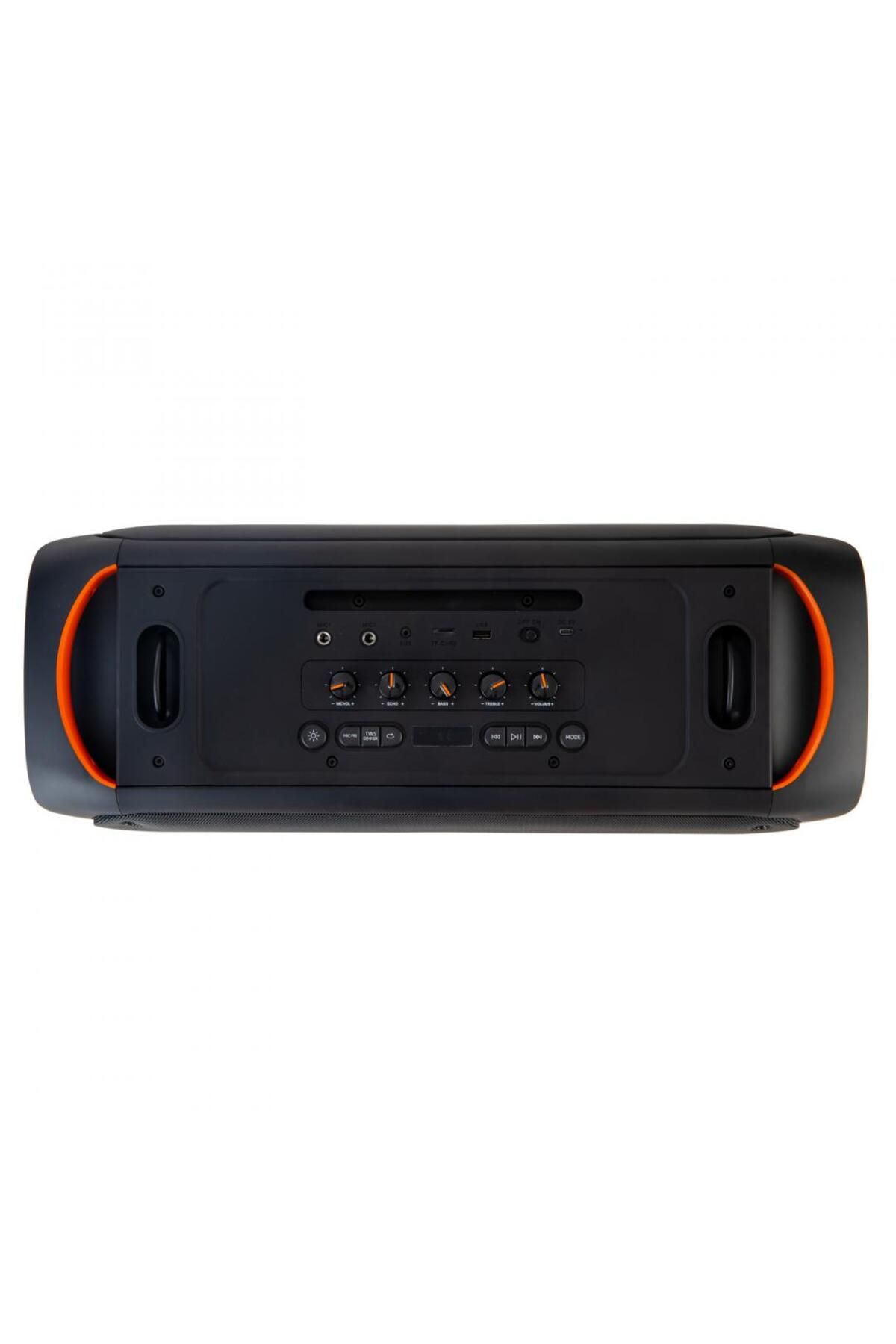 AKAI-Portable speaker with wireless microphone and remote control, Bluetooth 5.3, power 80W, power e 3