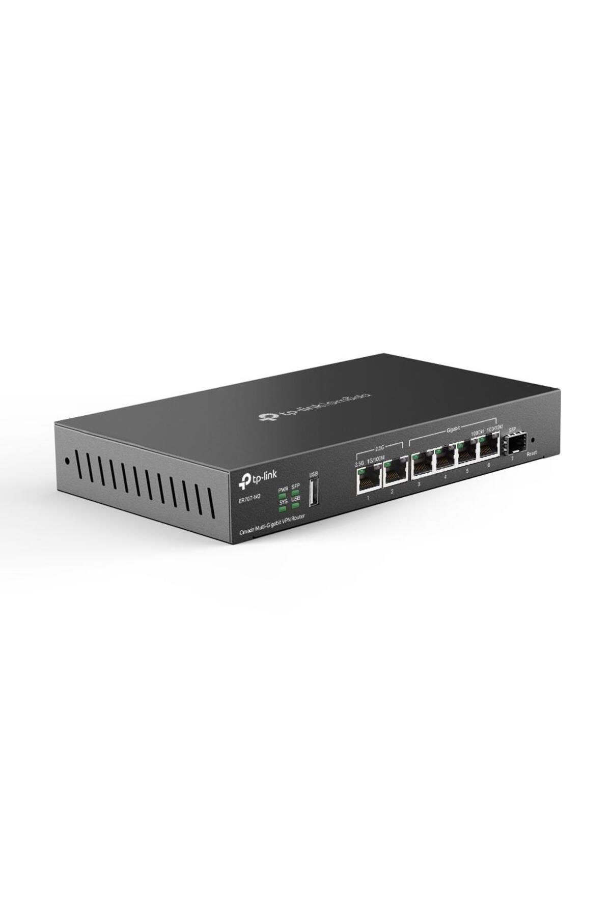 TP-LINK-Omada Multi-Gigabit VPN Router PORT: 1× 2.5G RJ45 WAN Port, 1× 2.5G RJ45 WAN/LAN Port, 1× Giga 3
