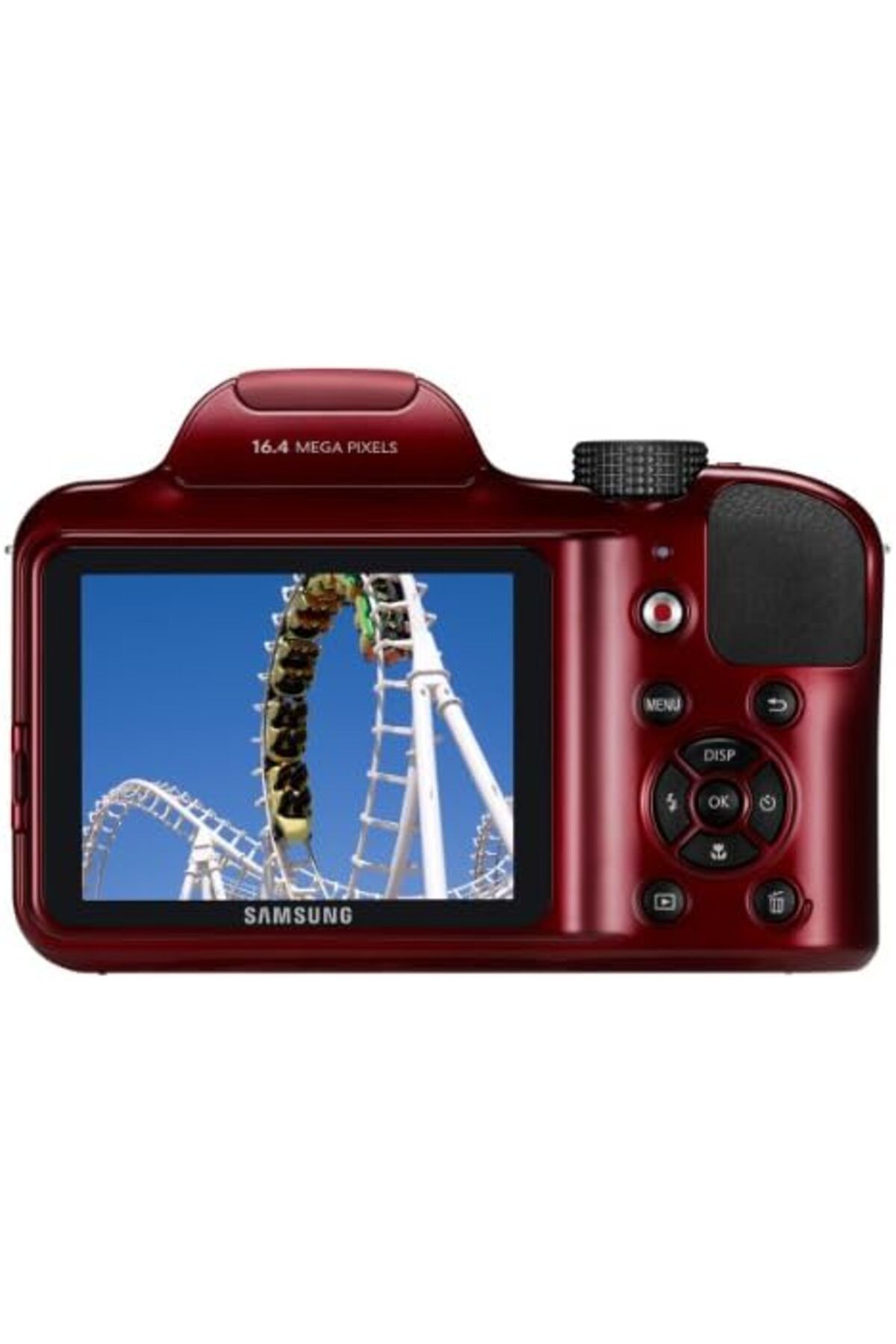 Samsung-WB1100F Smart Digital Camera 16.2MP CCD with WiFi and NFC Technology, 35x Optical Zoom (Red) 4