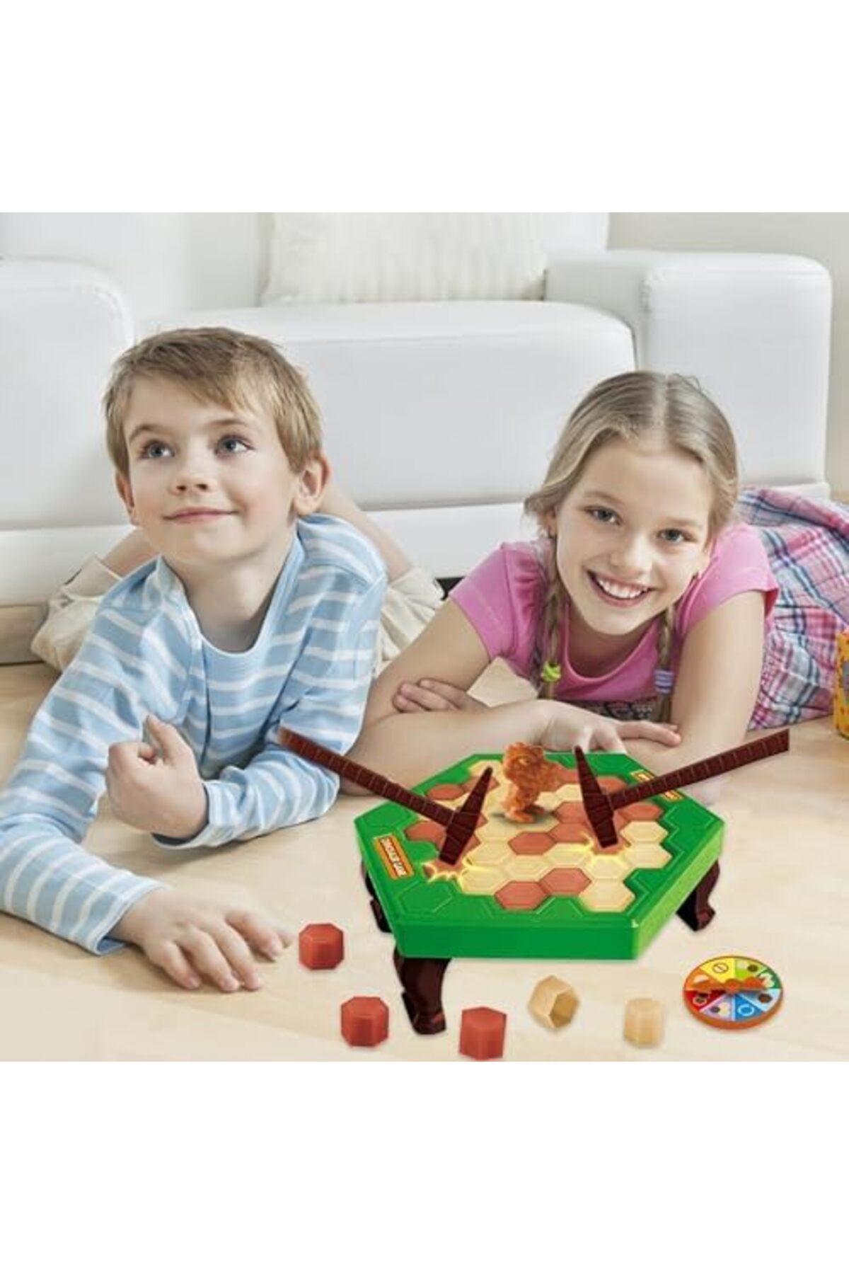 BOX-Knock Ice Breaking Game Kids Toy Saving Dinosaur Game Dinosaur Trap Block Ice-Block Breaking Game Pa 4