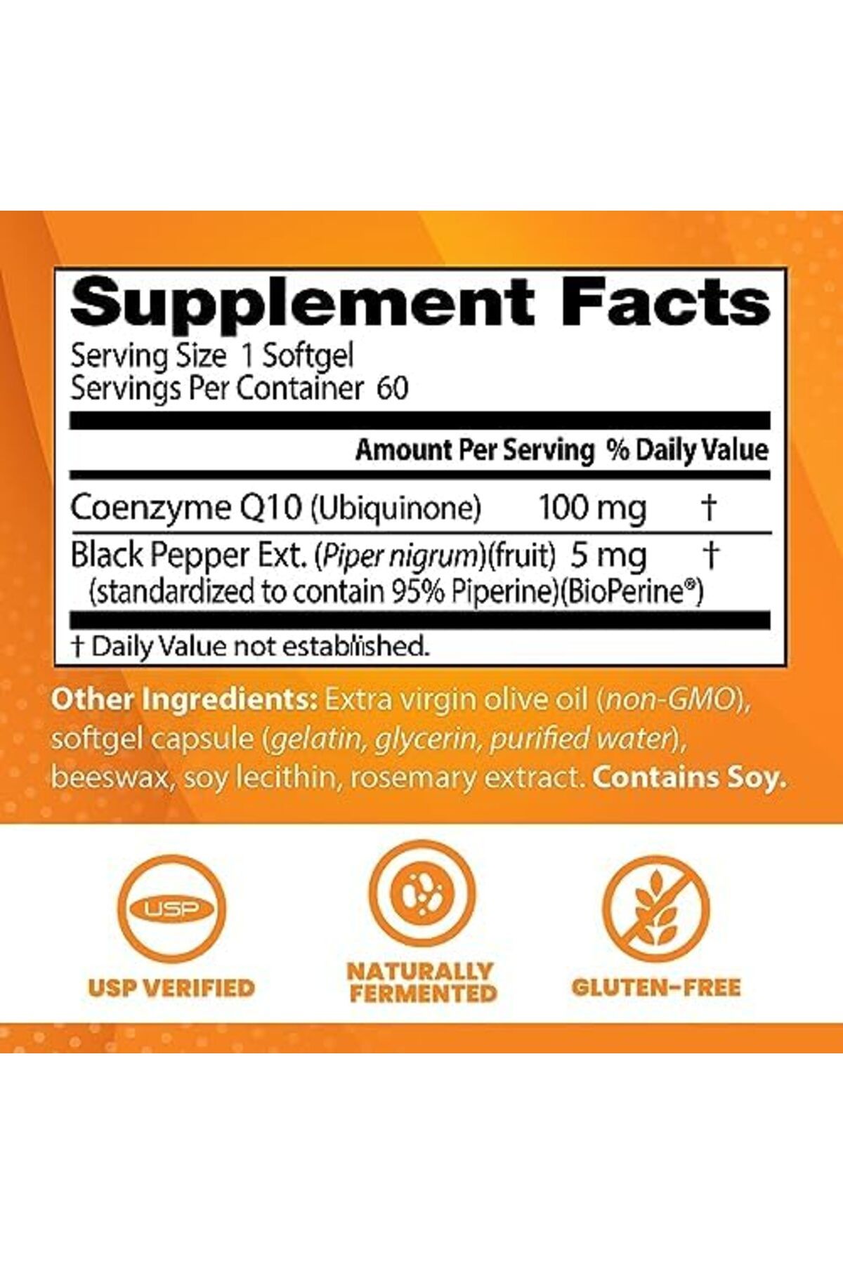 Doctor's Best-High Absorption CoQ10, 60 Softgels,with BioPerine, Important for the Creation of Energy 2