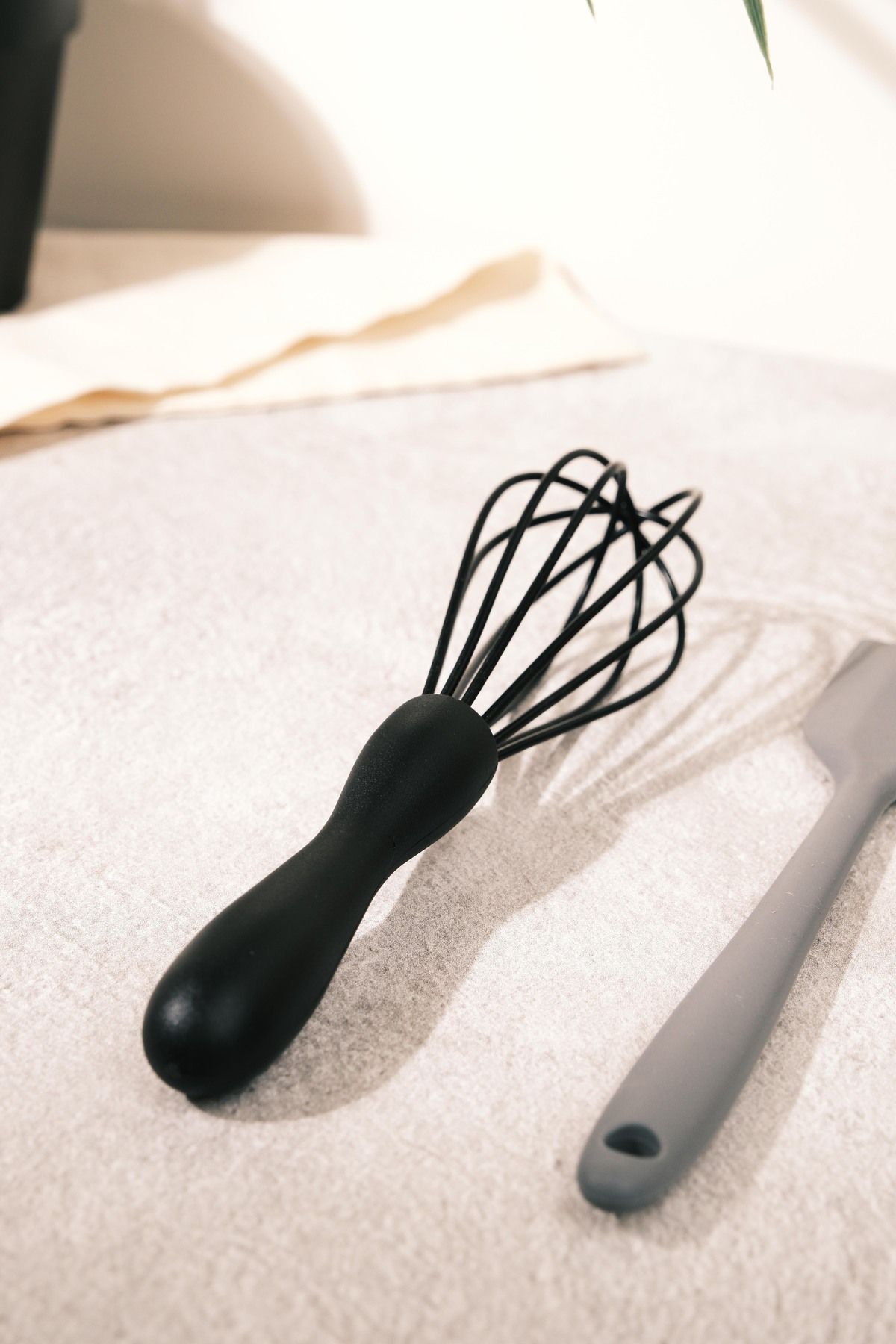 AYEM HOME-Mini Silicone Brush, Spoon, Spatula and Whisk Set |   Set of 4, Non-Stick and Durable 5