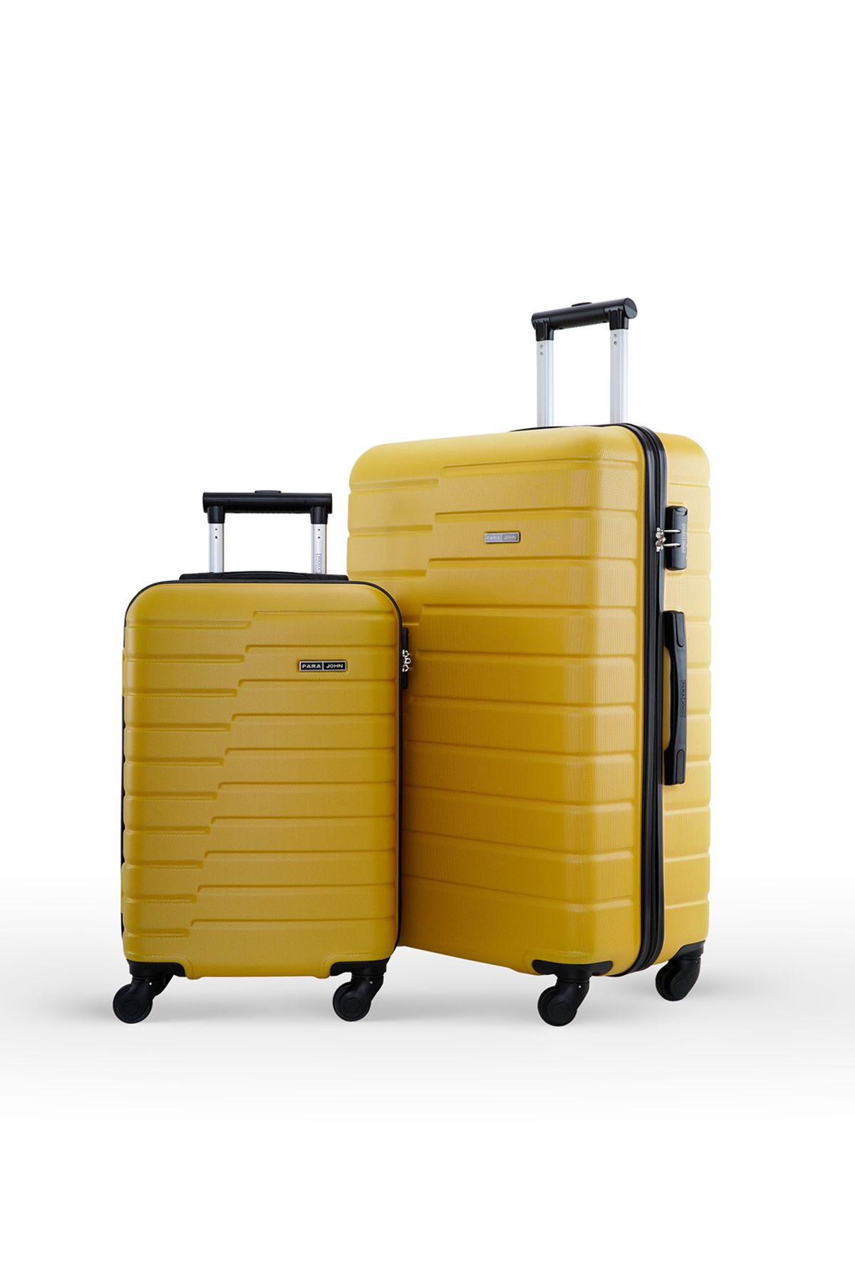 PARAJOHN-Horizon 2-piece Luggage Set Abs Hard Shell Check-in Trolley Bag With 360° Spinner Wheels & Lock 1