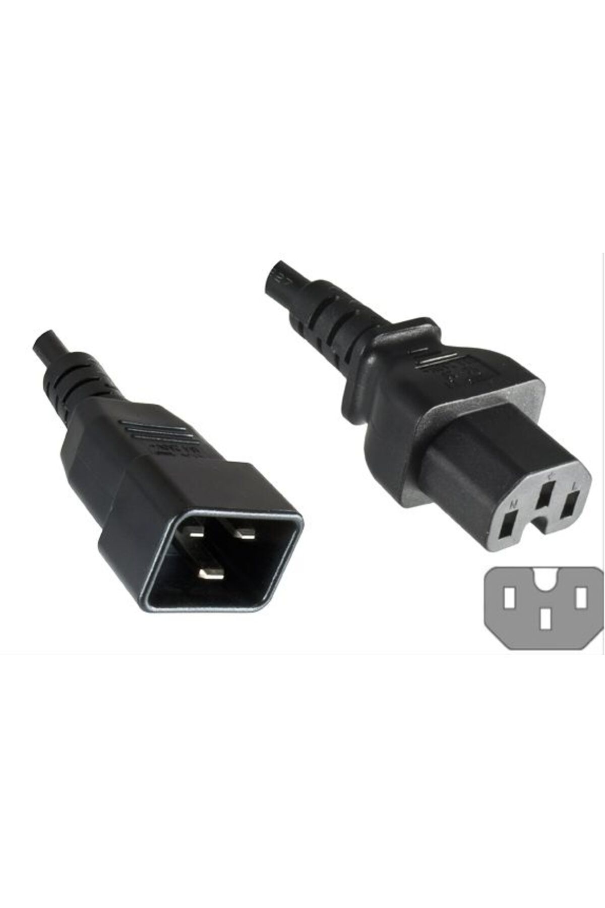 MicroConnect Cablu De Alimentare C20-c15 16a 1.8m Negru - One Size