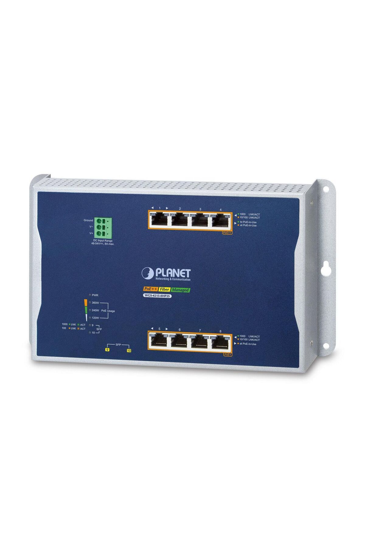 Inna marka-Planet IP30, IPv6/IPv4, 4-Port 10/100/1000T 802.3bt 95W PoE+ 4-P 10/100/1000T 1