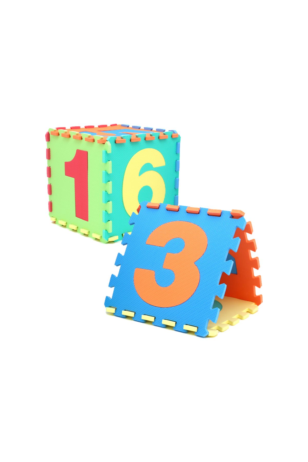 LUDIRO-Children's Puzzle Mat with Removable Numbers 0-9, Safe EVA Foam, 10 Pieces 32x32 cm 5