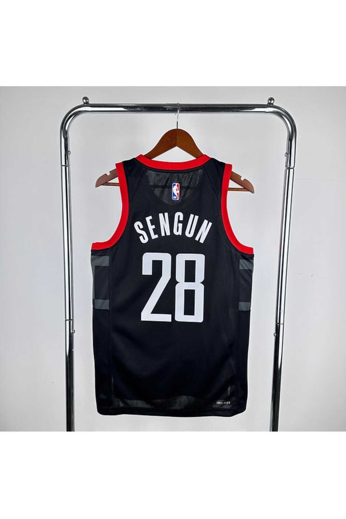 feriköy H.o.u.s.t.o.n Rockets 2025 ALPEREN ŞENGÜN BASKETBOL FORMASI (BLACK)