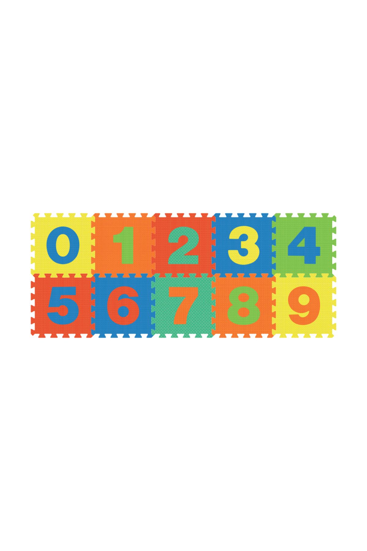 LUDIRO-Children's Puzzle Mat with Removable Numbers 0-9, Safe EVA Foam, 10 Pieces 32x32 cm 7