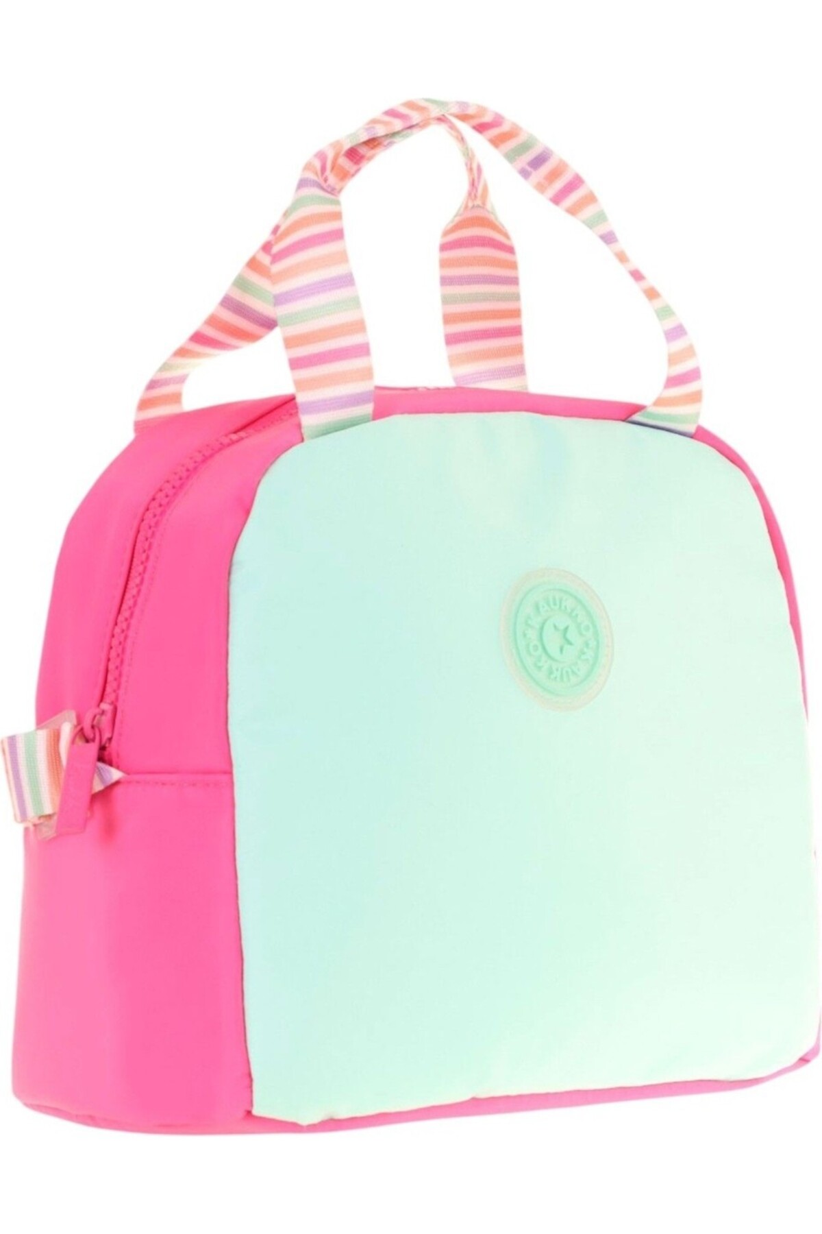 Pink Turquoise Two-Color Feeding Bag for Girls (Heat Insulated) (K9065)