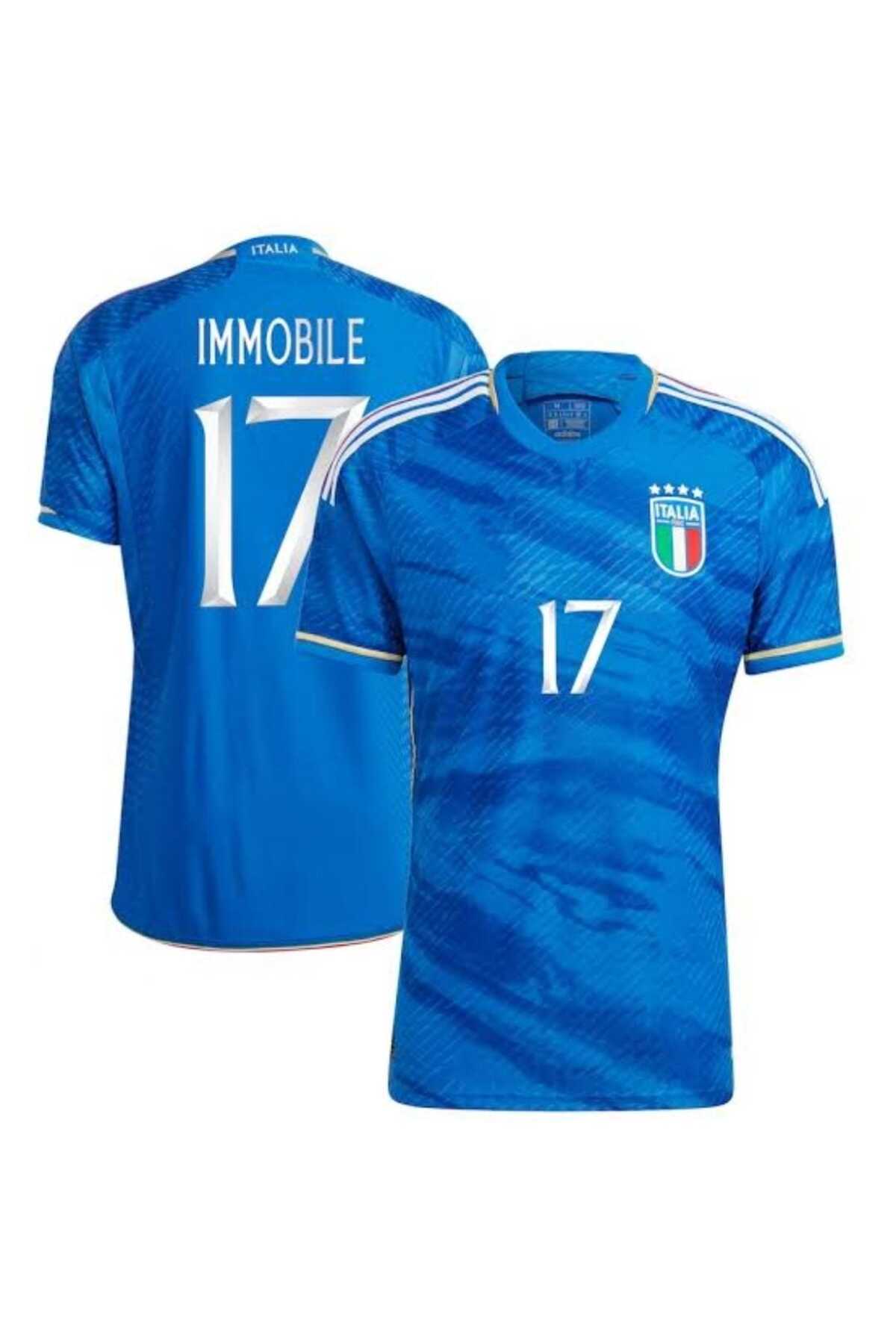 BYSPORTAKUS İtalya 2023/24 Sezonu Ciro Immobile Iç Saha Forması (BLUE)