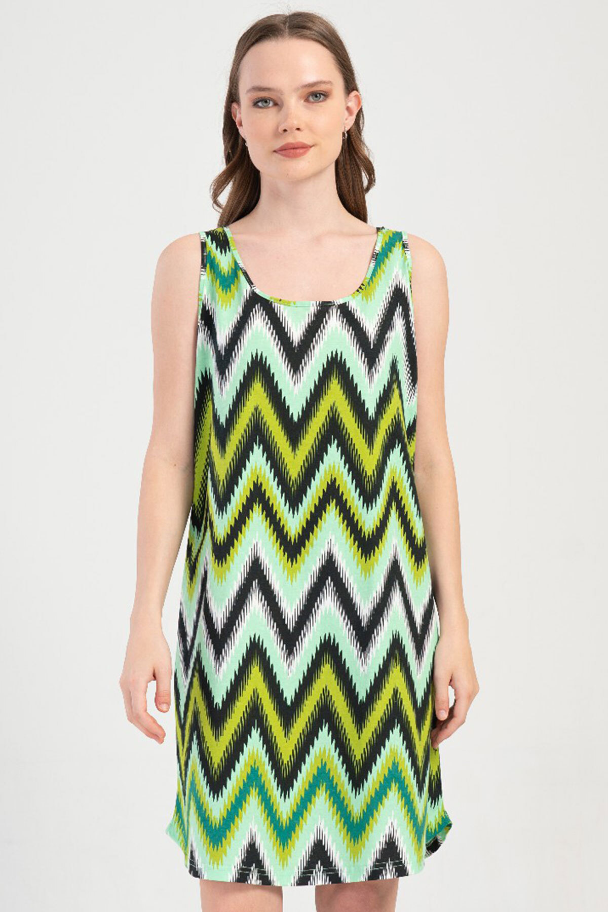 Vienetta Pamuklu Kadın Genıs Askılı Gecelik , 409116