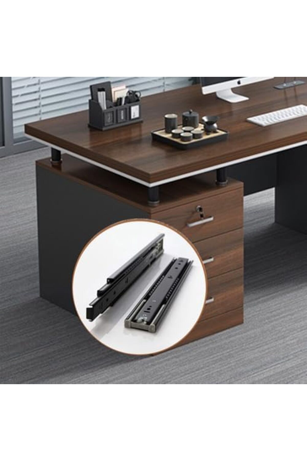 Türkiye-Executive Office Desk and Multifunction Computer Table 8