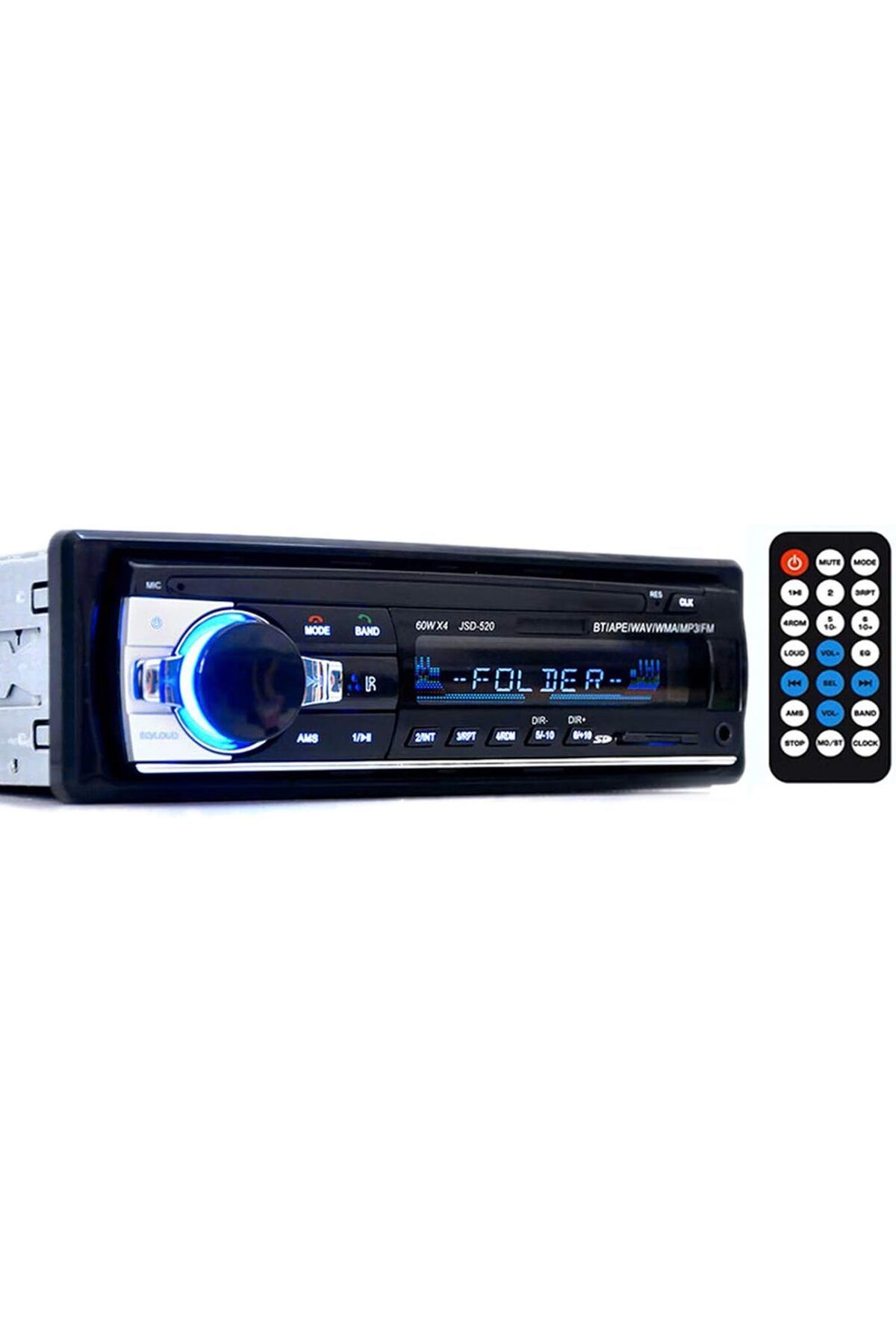 Generic-N/B Car Radio audio USB/SD/MP3 Player Receiver, Bluetooth Hands-Free with Remote Control Black 1 Din 1