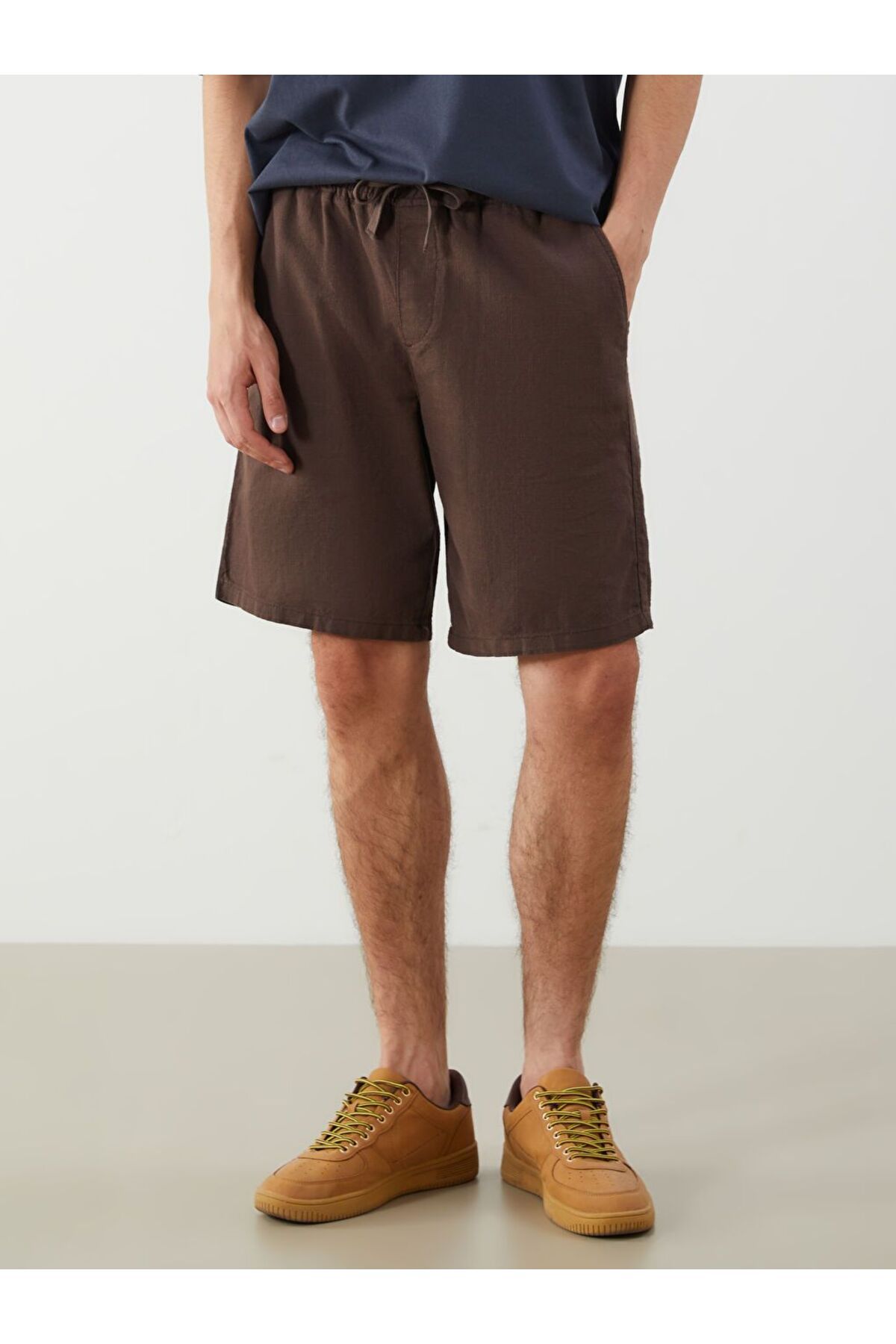 LC Waikiki-Xside Comfortable Fit Linen Look Men's Shorts 2