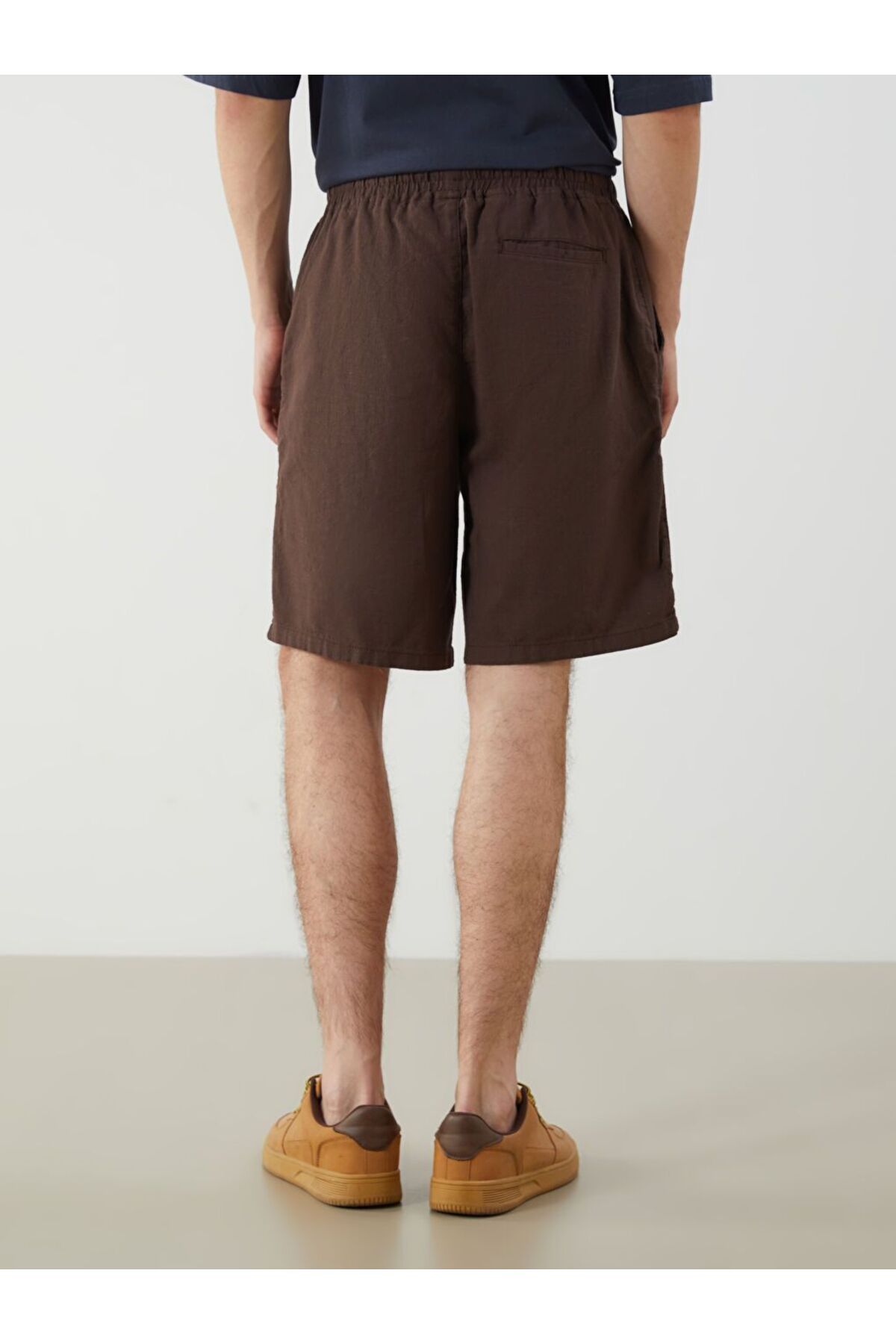 LC Waikiki-Xside Comfortable Fit Linen Look Men's Shorts 4