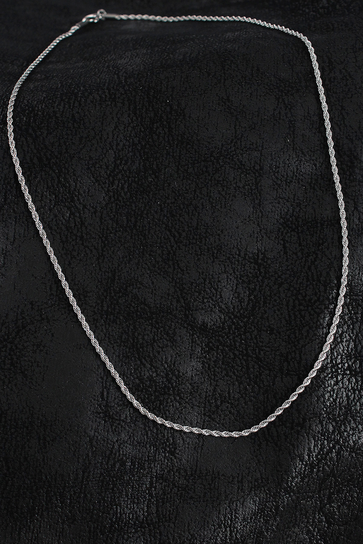 cenk x store BFS 316L Çelik Halat Zincir Model Gümüş Renk Erkek Kolye