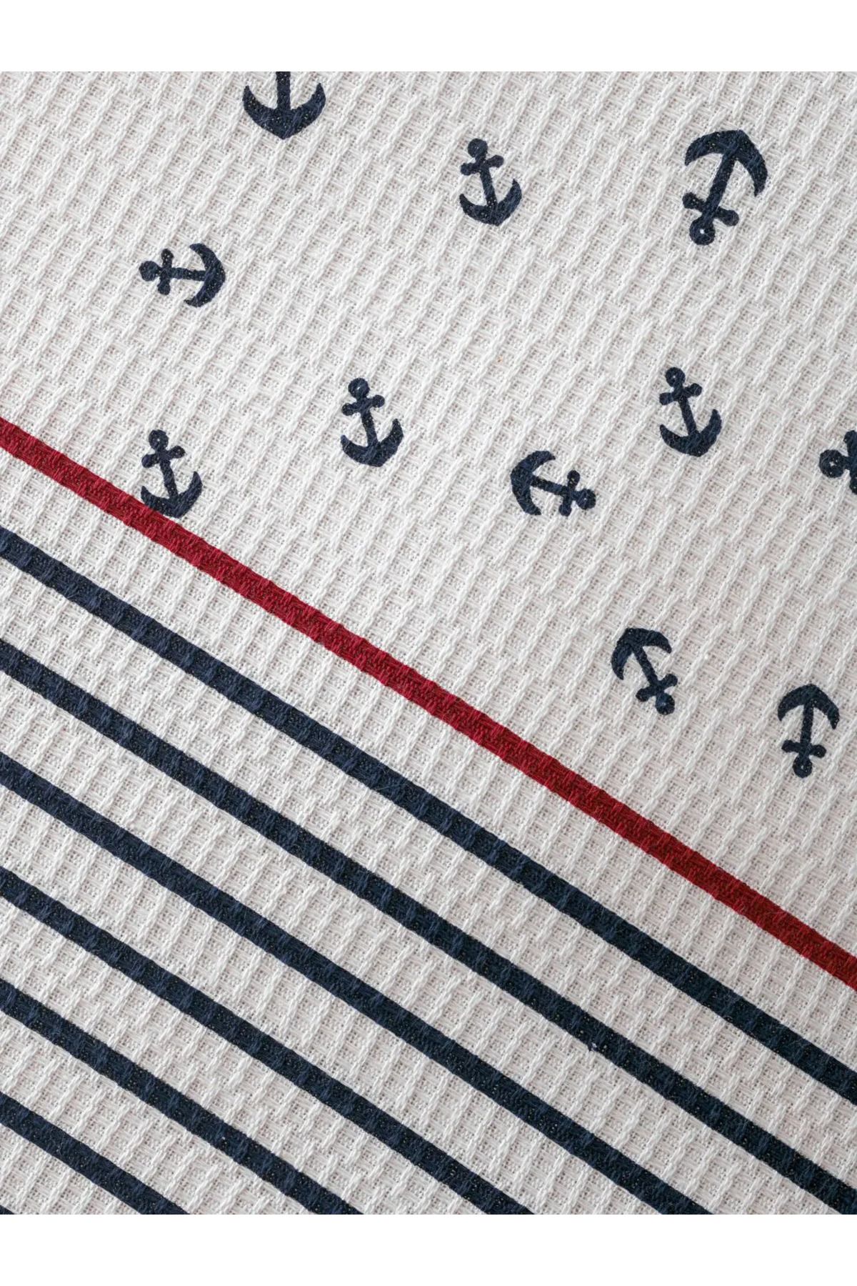 LC Waikiki-Lcw Home Mixed Anchor Pattern Double Pique Set 5