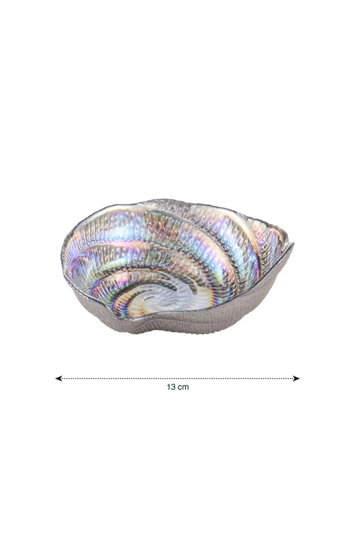 LC Waikiki-Σετ μπισκότων LCW HOME Grey Seashell Figured 2 τεμαχίων 13 cm 5