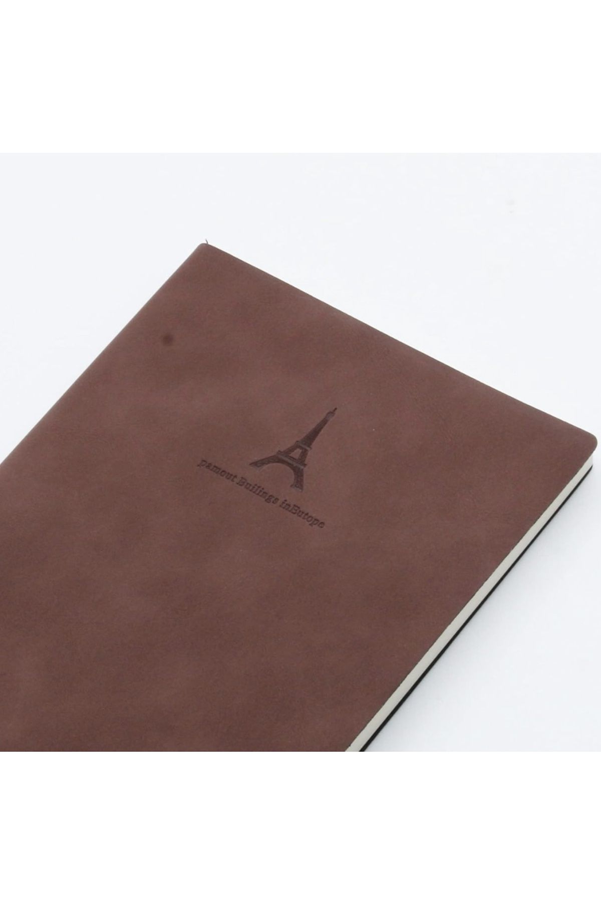 PUFO-Elegant A5 undated diary, Daily Diary, 192 pages, 25 x 17.5 cm, brown 5