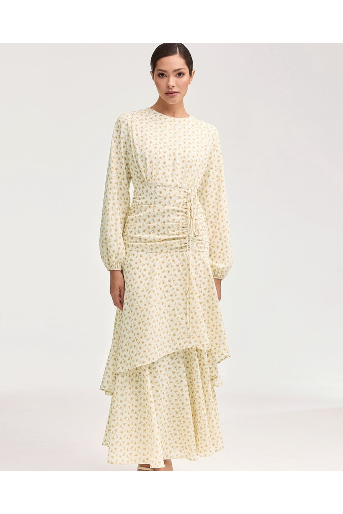 PERADO  Kadın Peri Desenli Elbise - Görsel 2