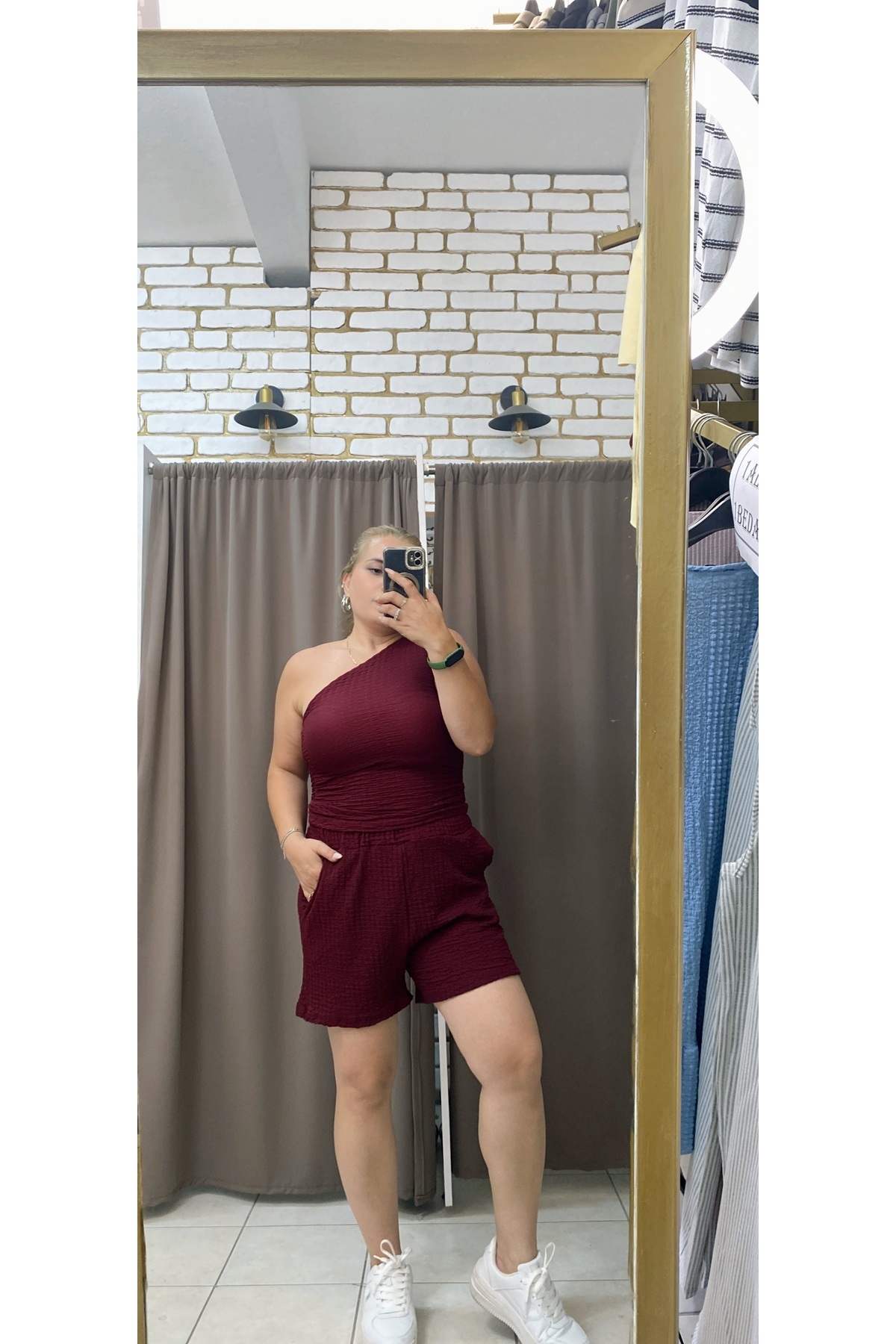 TUBA TOPTAŞ-Gofre Shorts 6