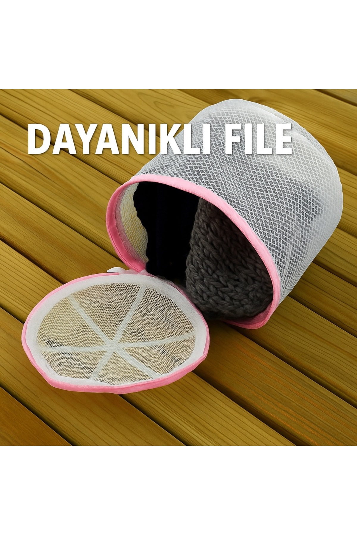 Mikasso Fileli Çamaşır Torbası Kalın Fermuarlı İç Çamaşır Çorap Ve Sütyen Koruyucu TR fotoğrafı 6 (önizleme)