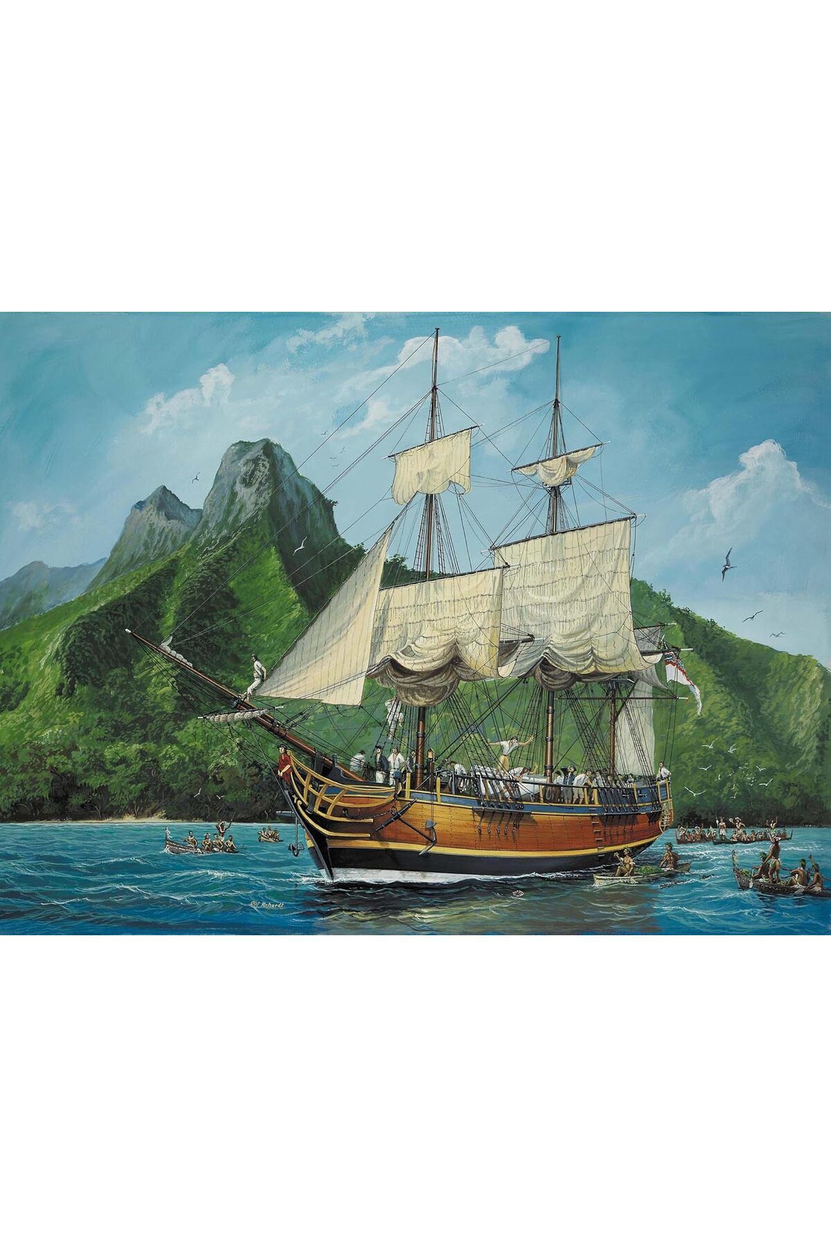 REVELL-05404 H.M.S. Bounty Model Kit 4