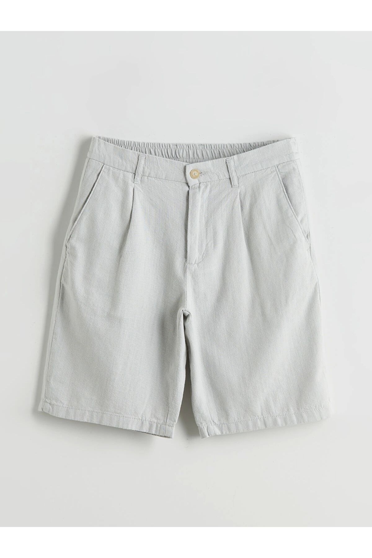 LC Waikiki-Lcw Vision Beige Standard Mold Men's Shorts 5