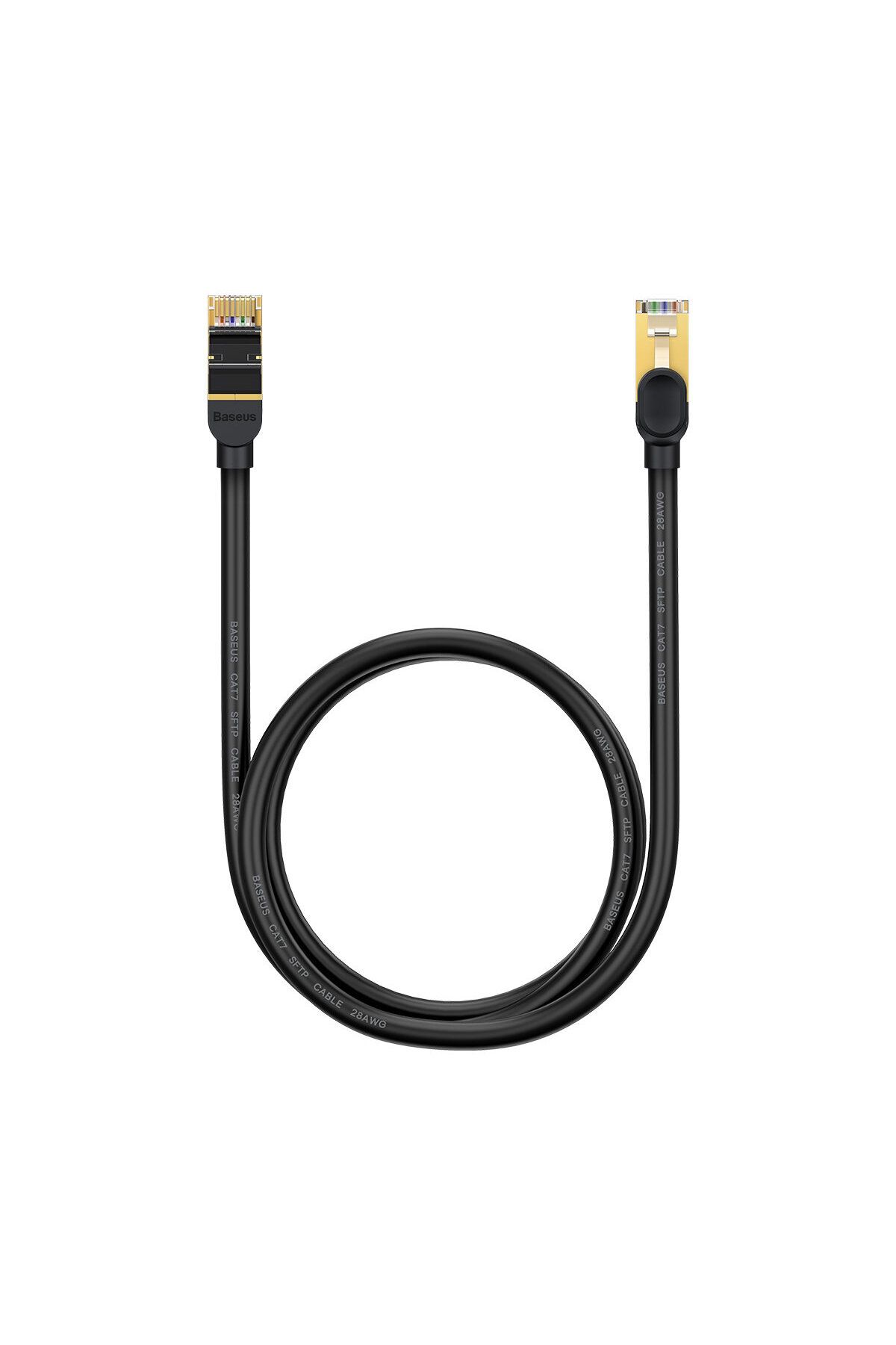 Baseus-Cablu de rețea de mare viteză Patchcord RJ45 CAT 7 10Gbps 1m - negru 3