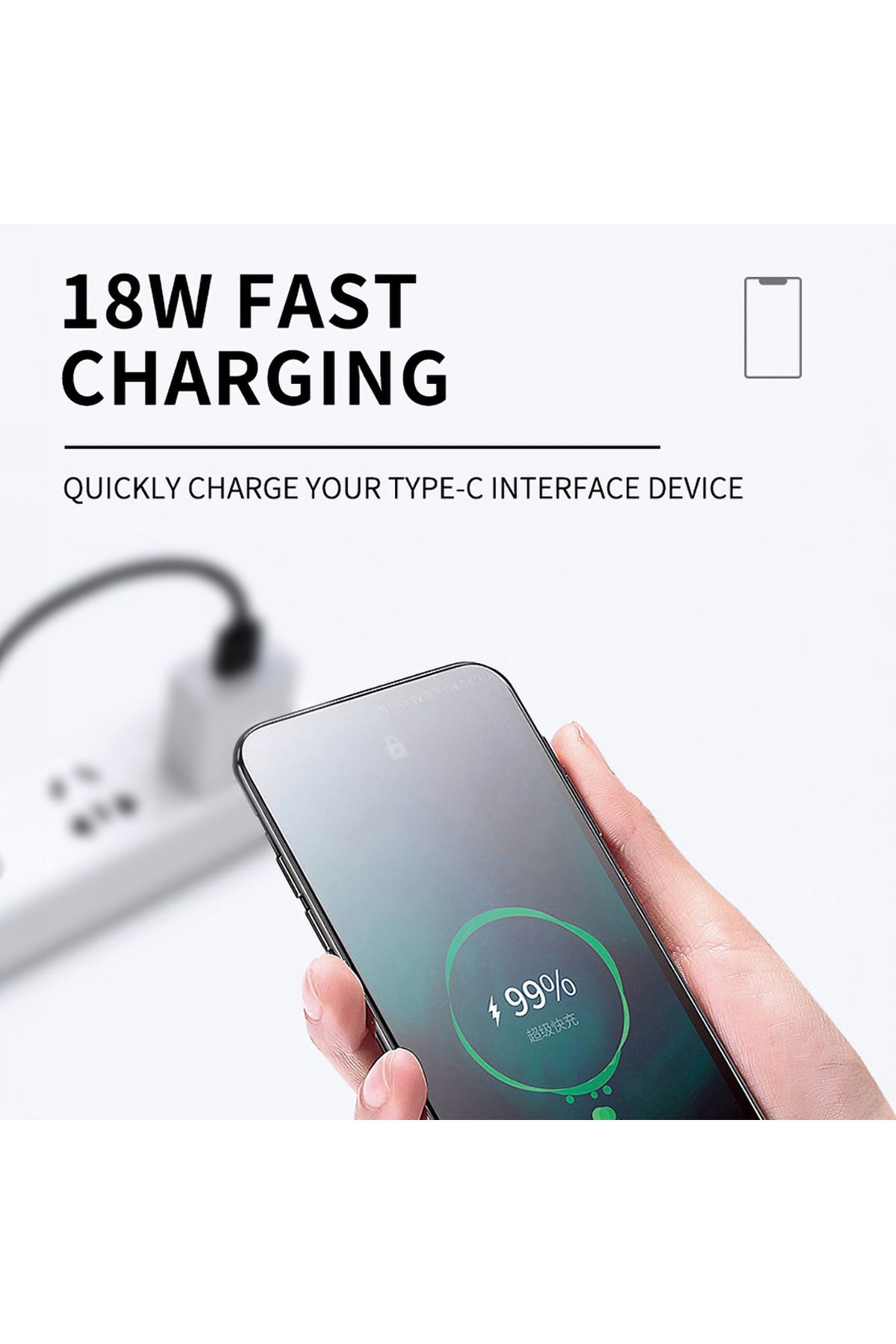 WOZINSKY-Cablu universal 4 în 1 2x USB-C 1x USB-A 1x Lightning 60W 1m Negru 8