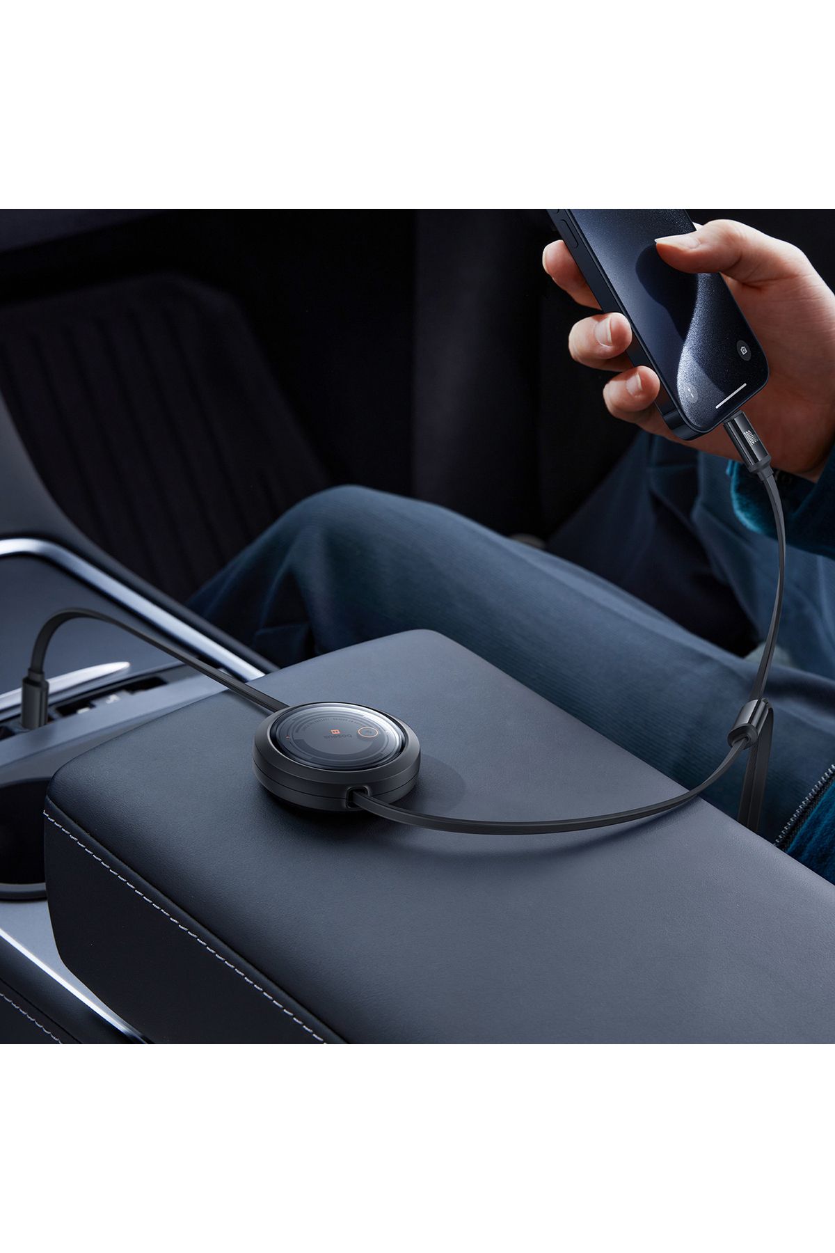 Baseus-Cablu retractabil universal 3 în 1 USB-C - Lightning / USB-C / Micro USB 100W 1,1 m - Negru 10